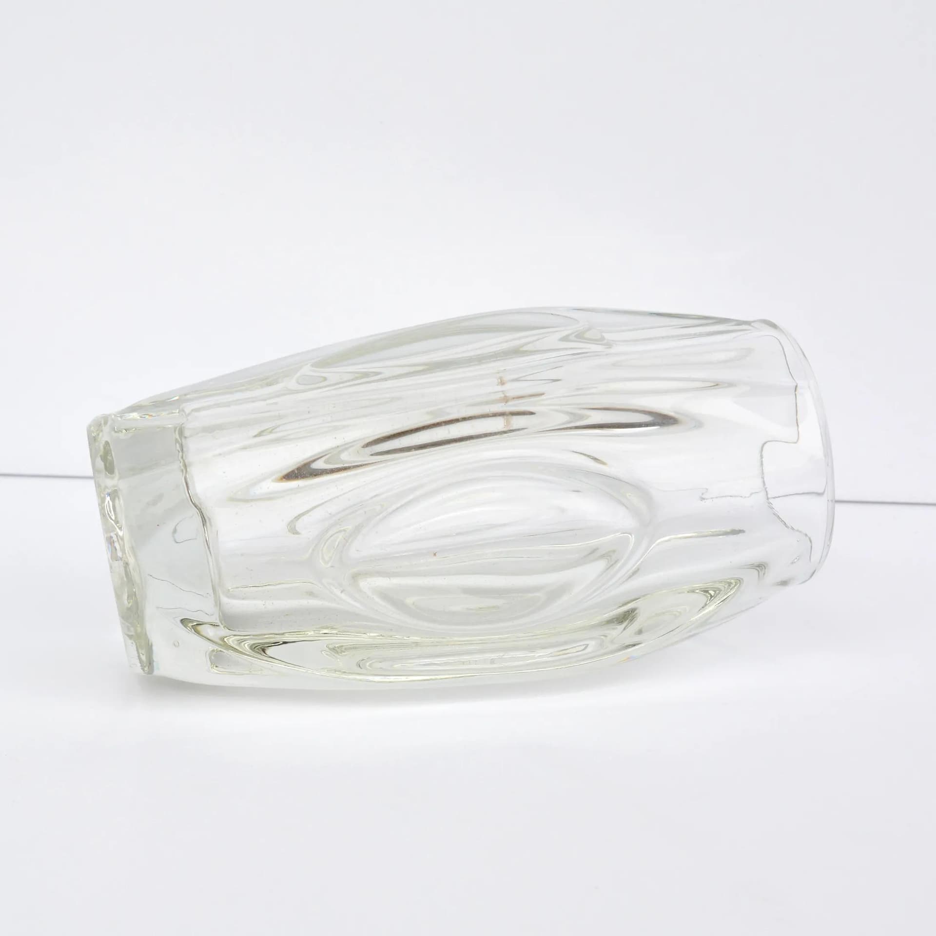 Wazon 914, szkło transparentne, proj. R. Schrötter, Sklo Union Rosice, Czechosłowacja, lata 50. - 128707