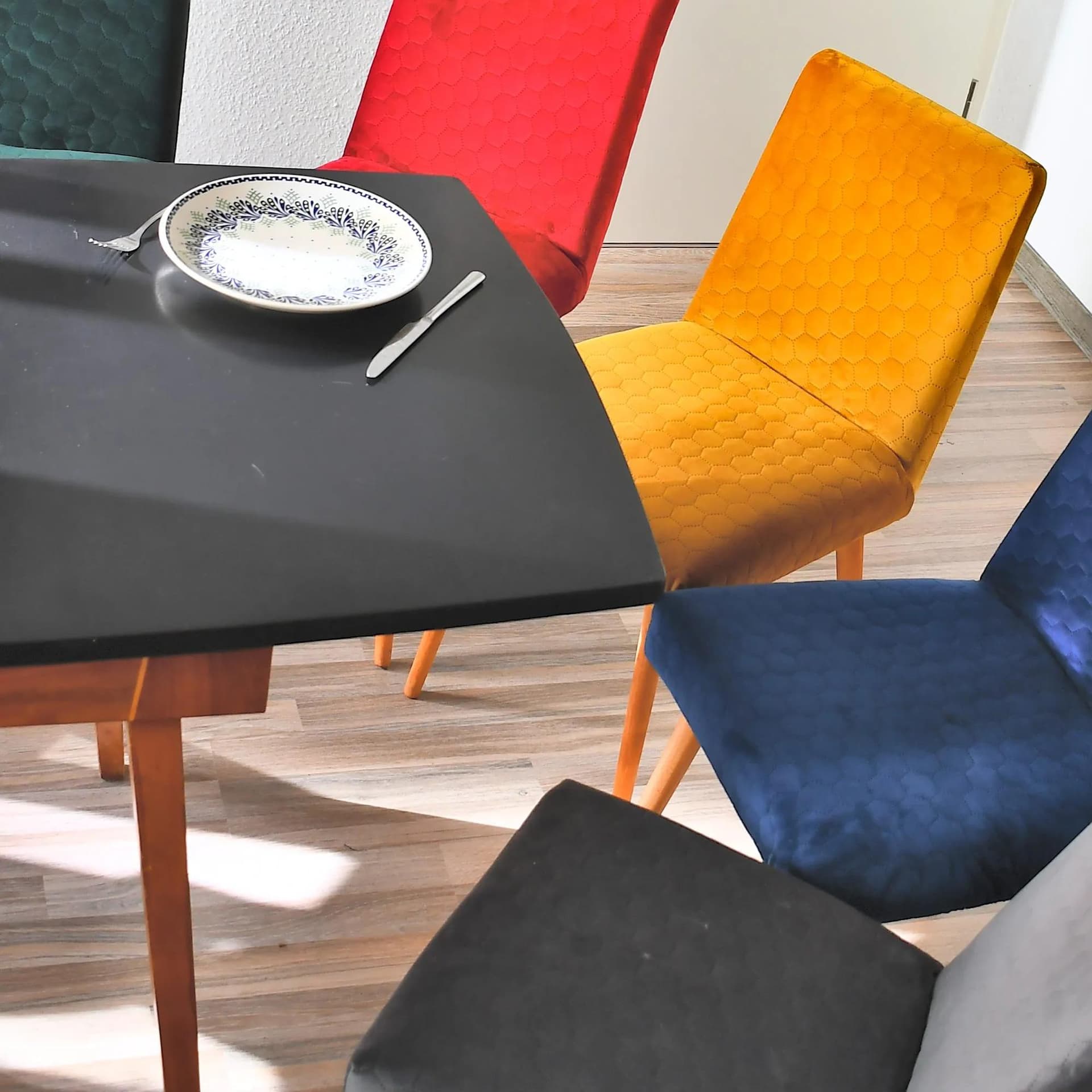 Krzesło tapicerowane typ 200-244, żółty, buk, Słupskie Fabryki Mebli, Polska, lata 70. - 128645