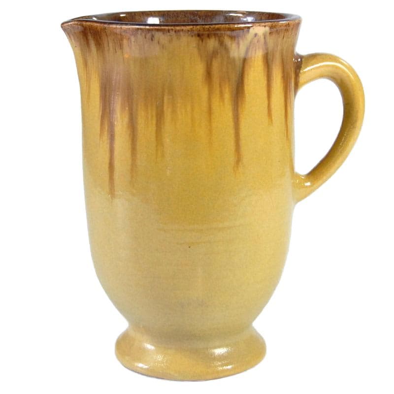Mustard Yellow Ceramic Vase, by R. Guerin, Belgium, 1930s - 8563