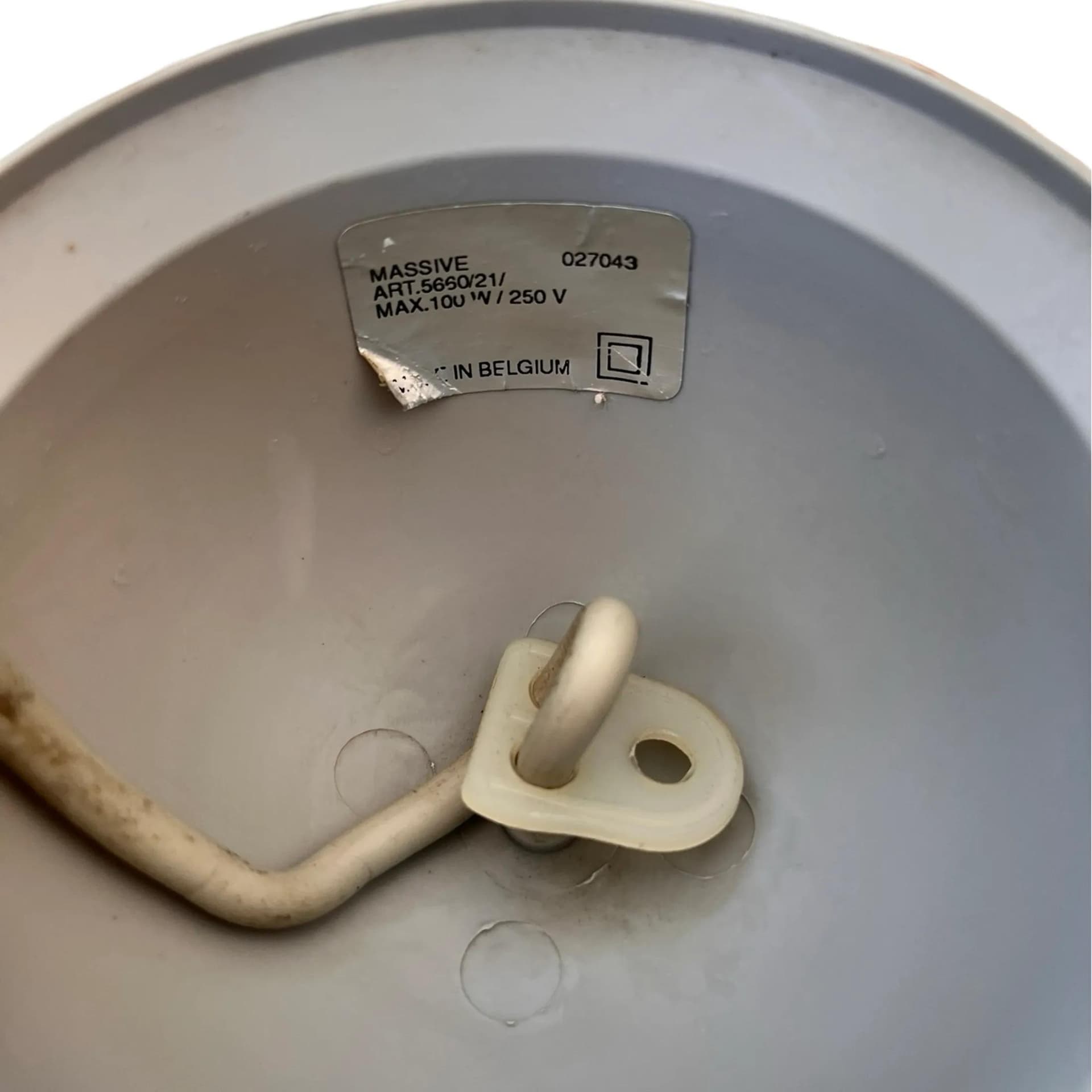 Pendant Lamp 027043, black metal, Massive, Belgium, 1970s - 128549