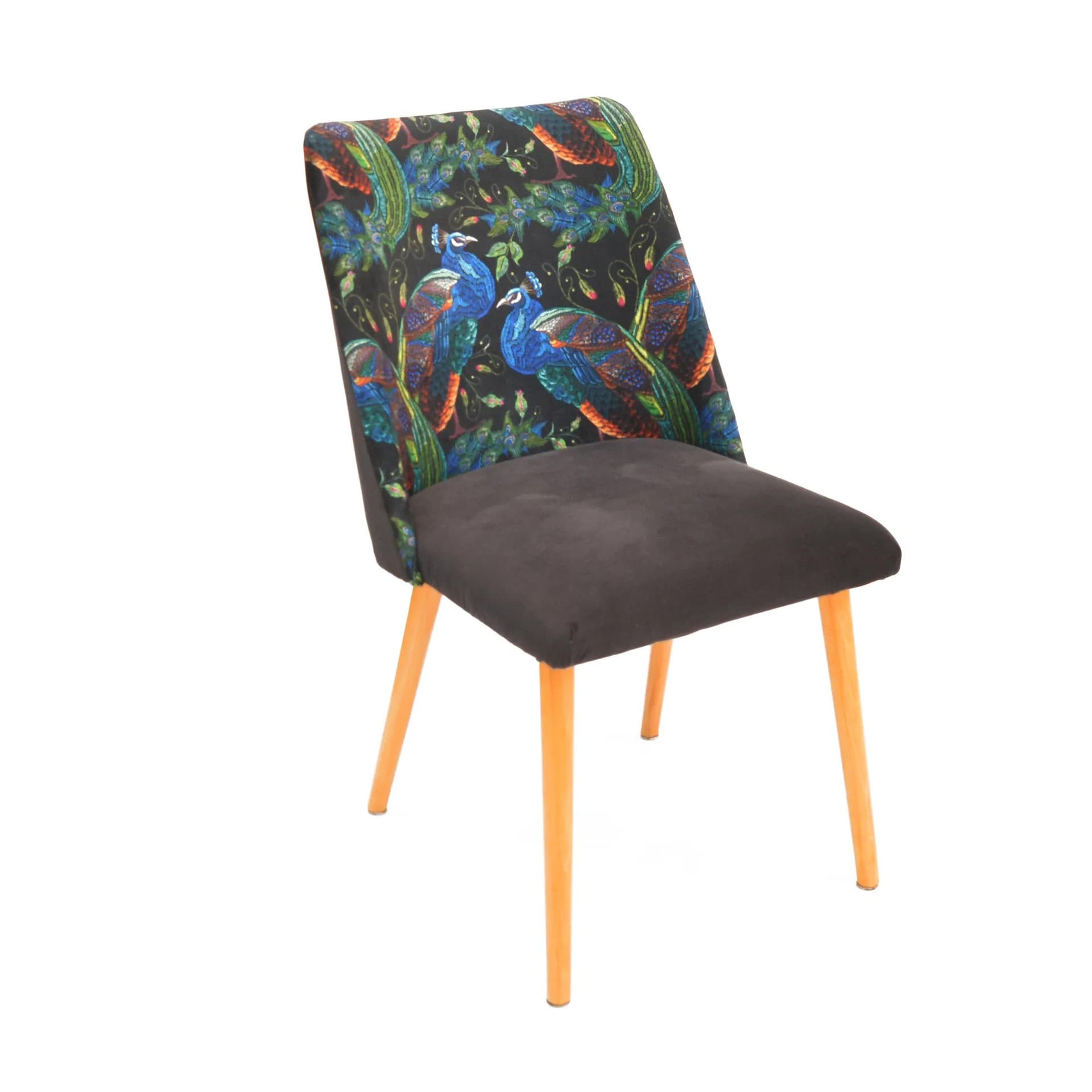 Krzesło patyczak, czarny, buk, Słupskie Fabryki Mebli, Polska, lata 60. - 128529