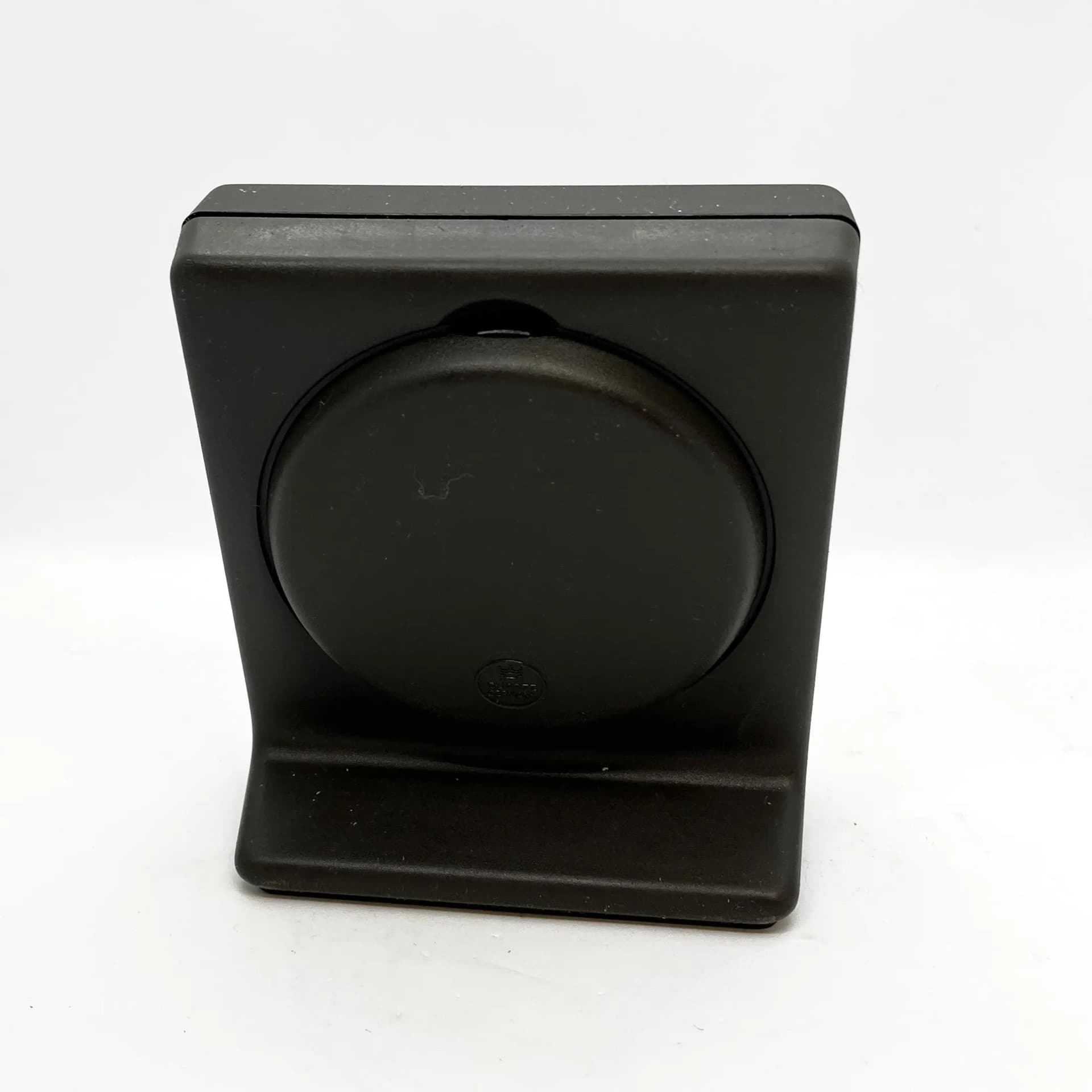 Zegar biurkowy Aachen, czarny, metal, Niemcy, lata 80. - 128522