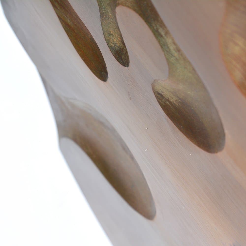 Wall sculpture Nest, golden oak, by A. Petráš, Slovakia, 1970s. - 126414