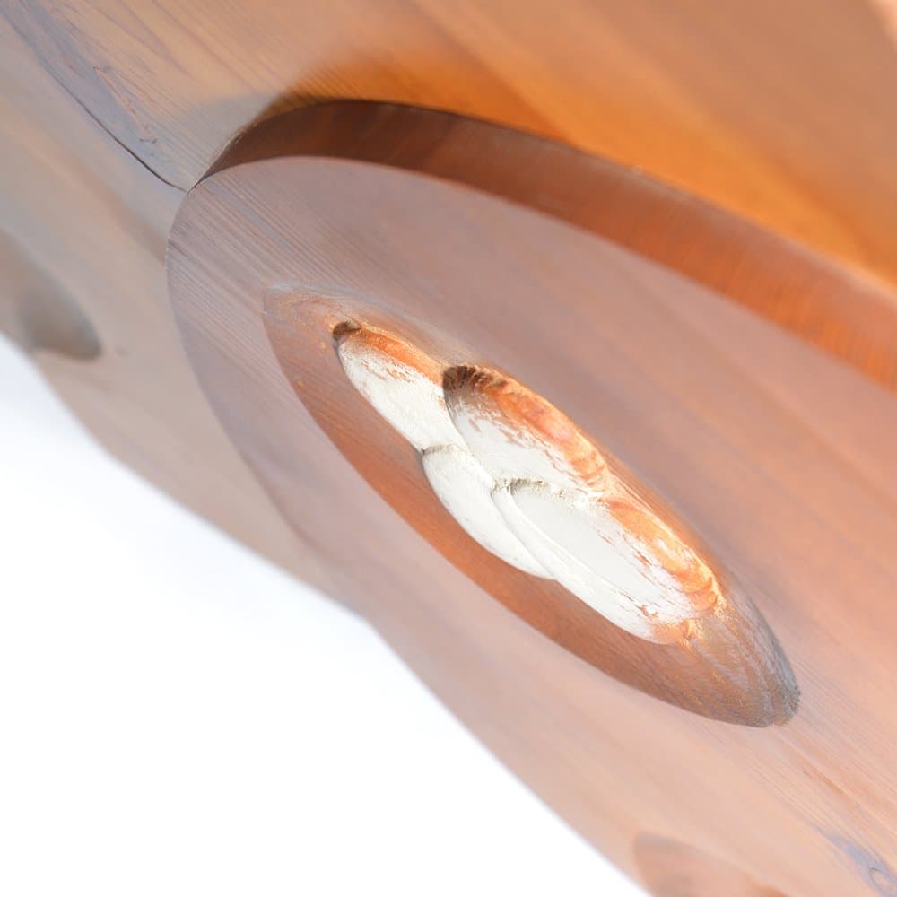 Wall sculpture Nest, golden oak, by A. Petráš, Slovakia, 1970s. - 126415