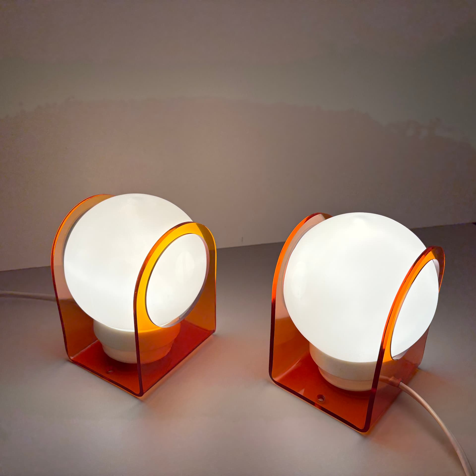 Para lampek, kinkietów w stylu Pop Art, Niemcy, lata 70. - 126428