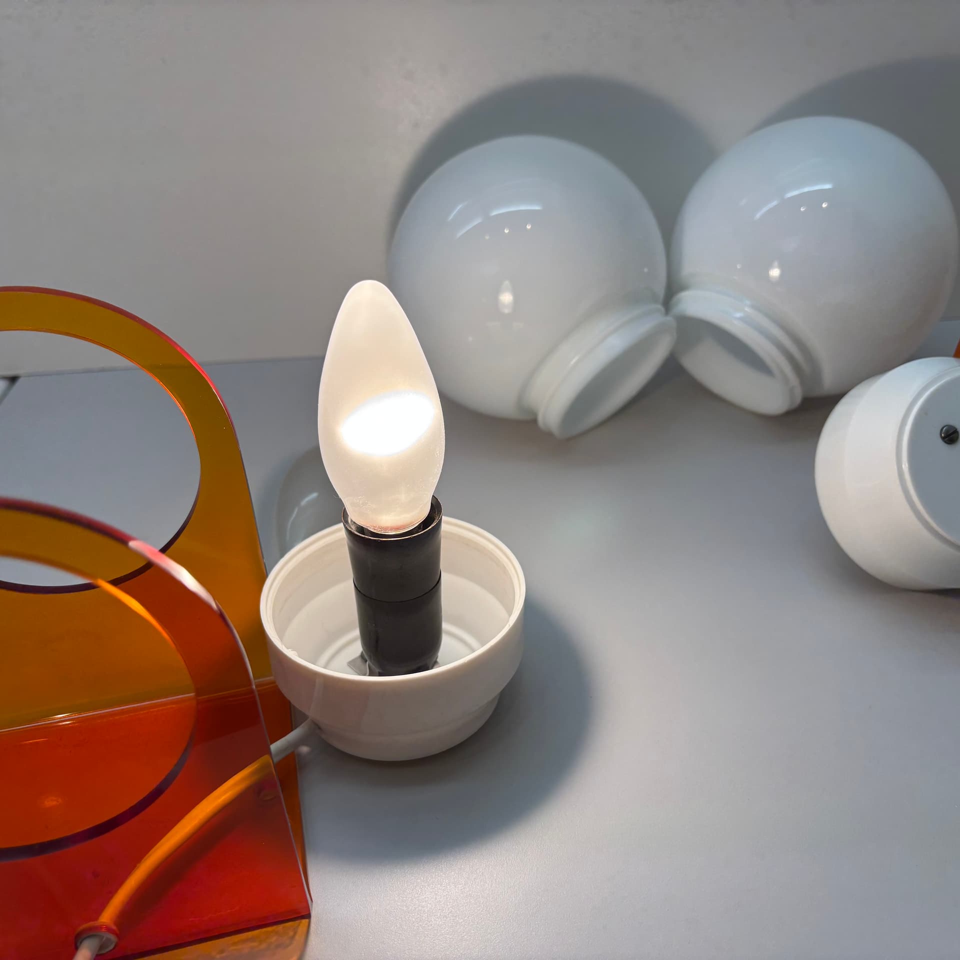 Para lampek, kinkietów w stylu Pop Art, Niemcy, lata 70. - 126435