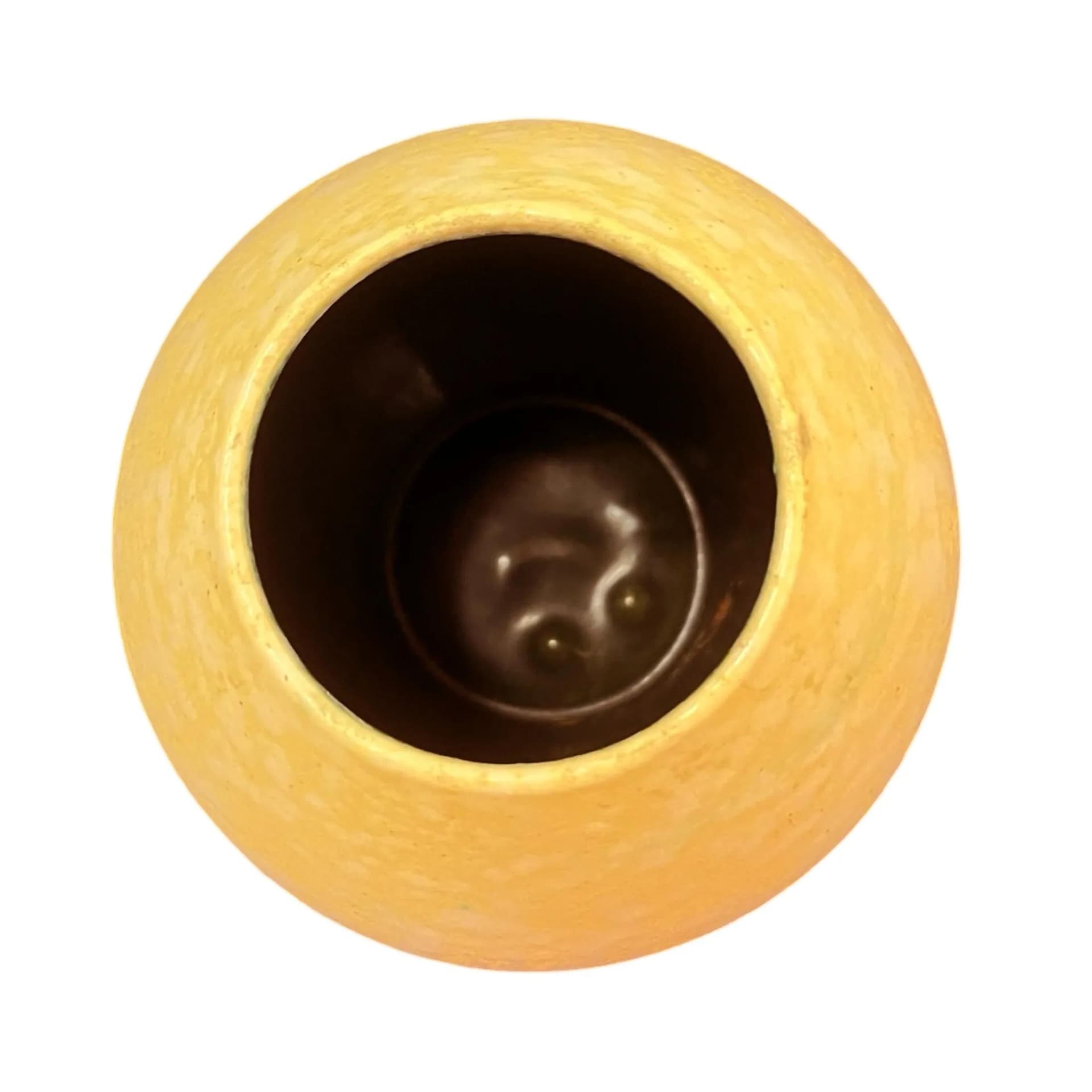 Wazon Gramann Keramik, żółty, kamionka, Niemcy, lata 70. - 128484