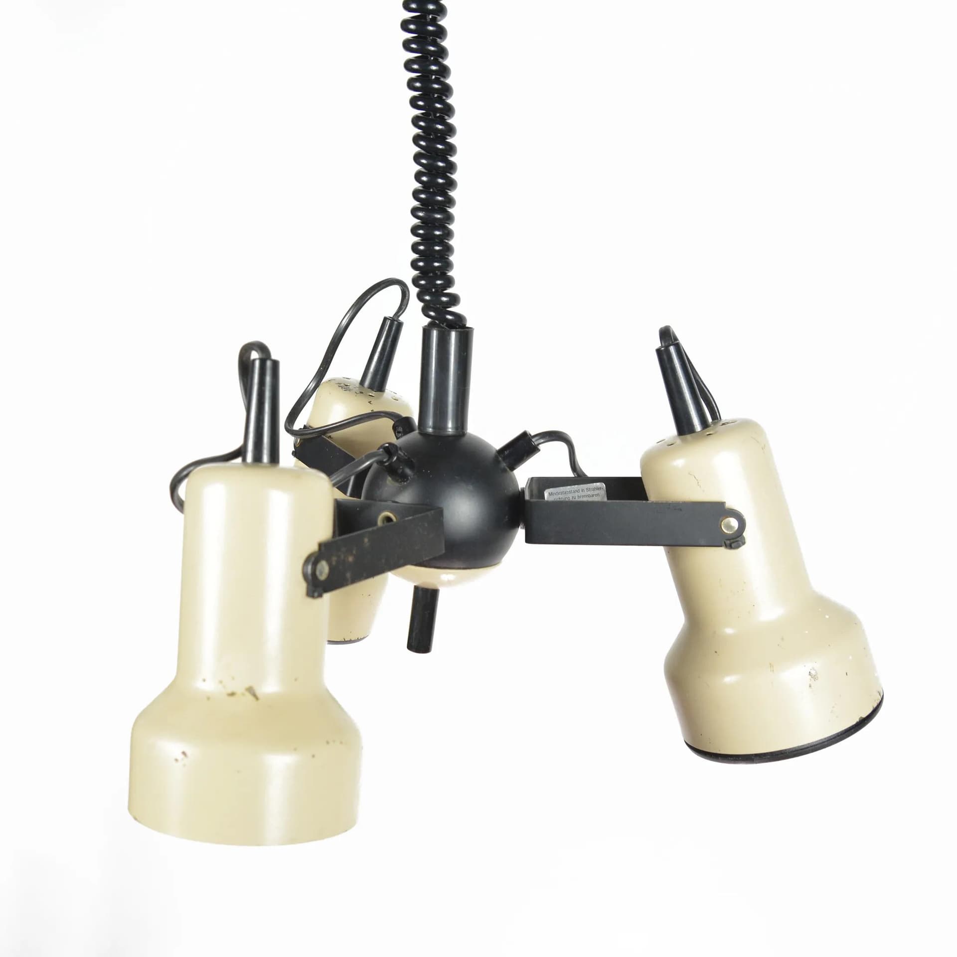 Pendant Lamp Space Age, beige metal, Richard Essig Besigheim, Germany, 1970s. - 128352