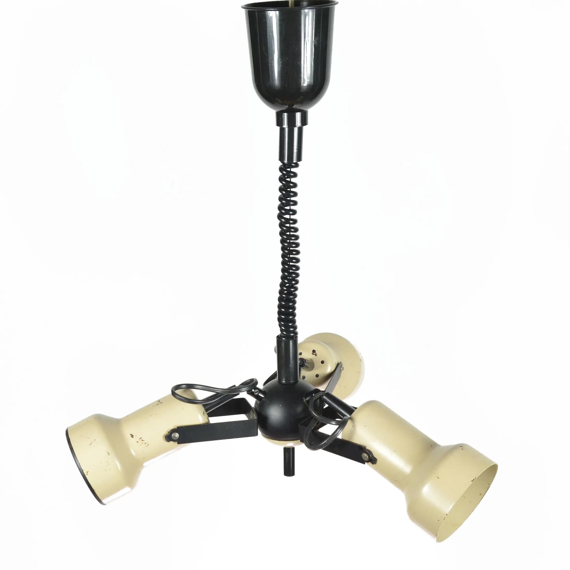 Pendant Lamp Space Age, beige metal, Richard Essig Besigheim, Germany, 1970s. - 128351