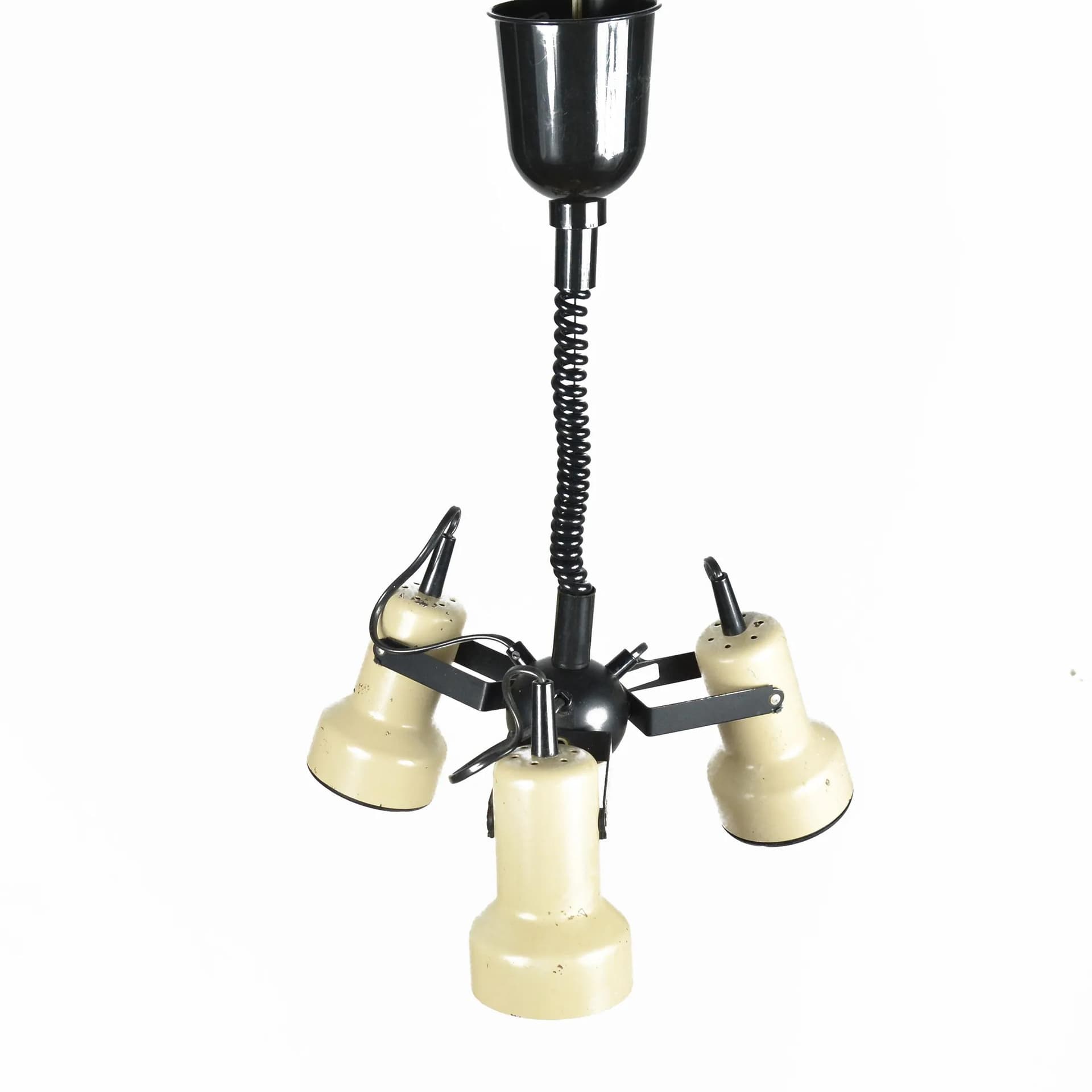 Pendant Lamp Space Age, beige metal, Richard Essig Besigheim, Germany, 1970s. - 128349