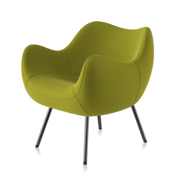 Fotel RM58 Soft Step Melange zielony, proj. R. Modzelewski, VZÓR - WYMIARY