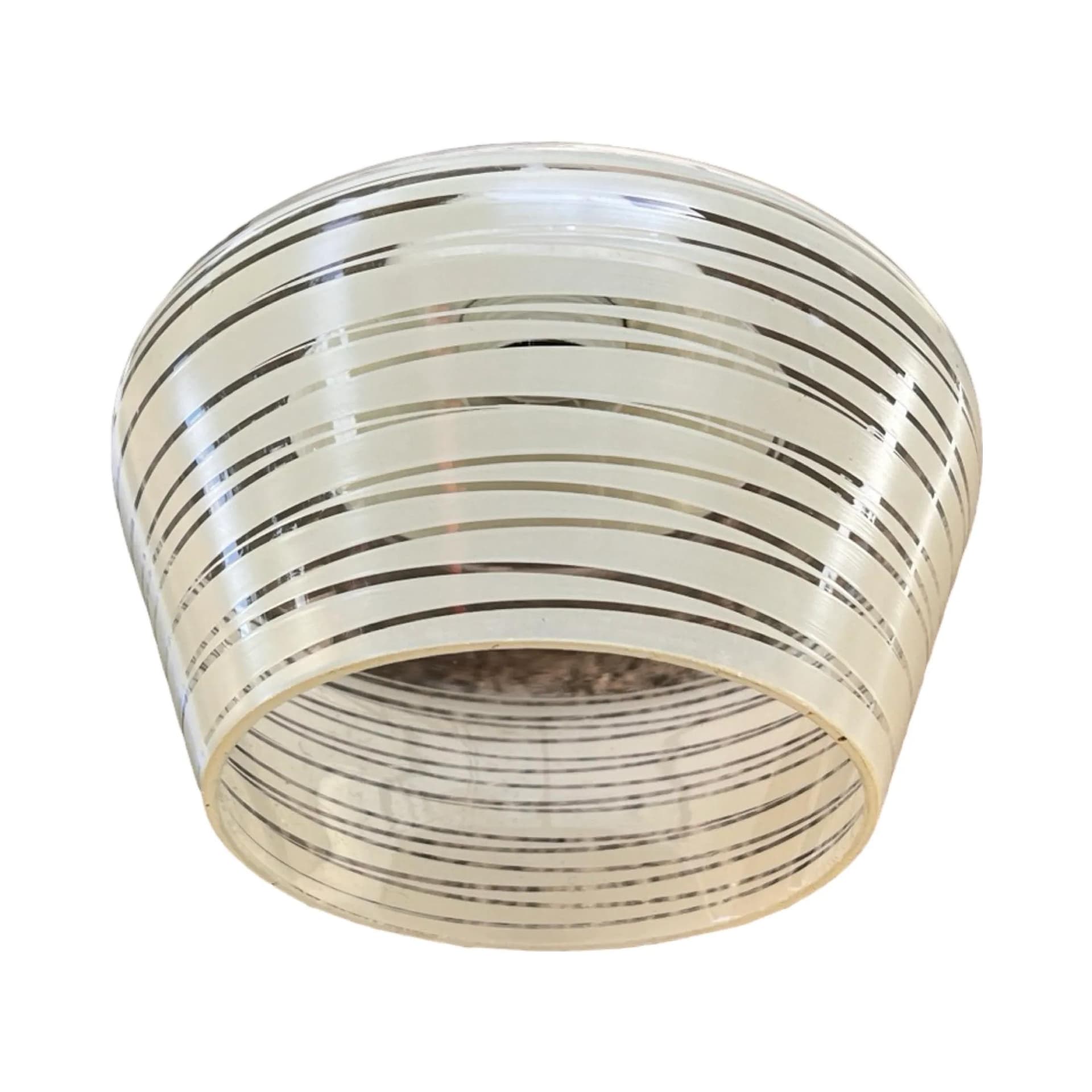 Pendant Lamp Modernist, white glass, Germany, 1970s - 128306