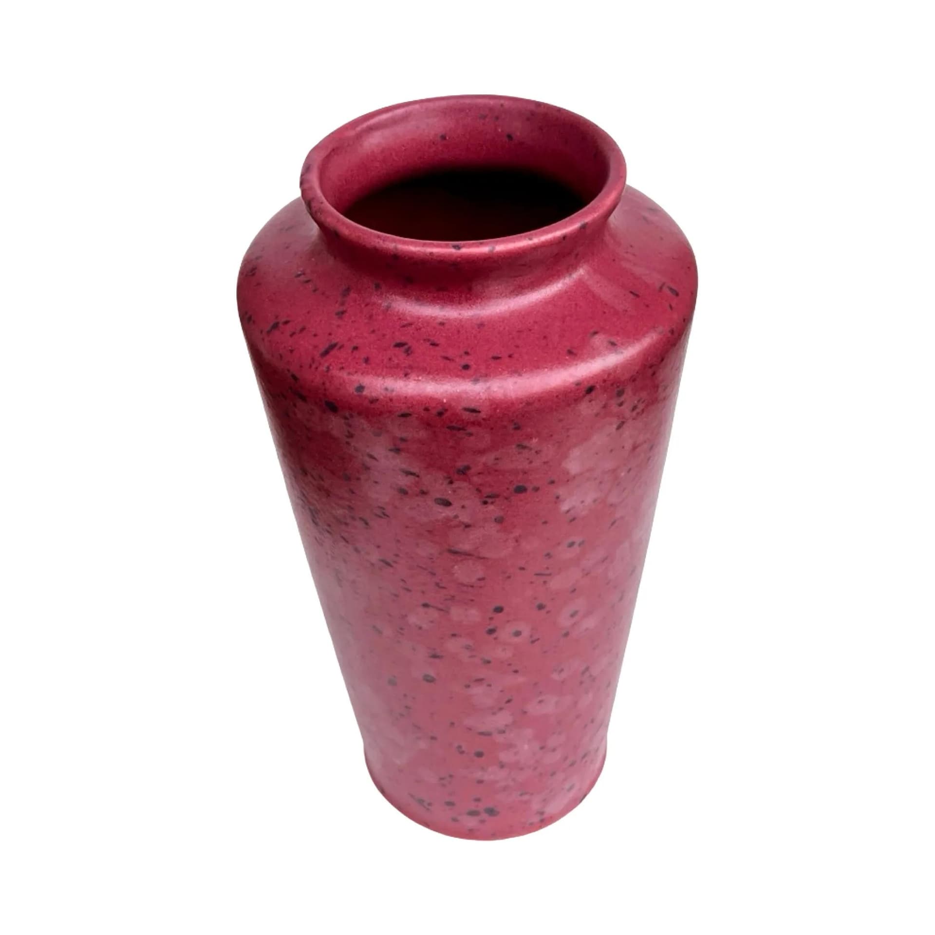 Wazon, bordowy, kamionka, Niemcy, lata 80. - 128301