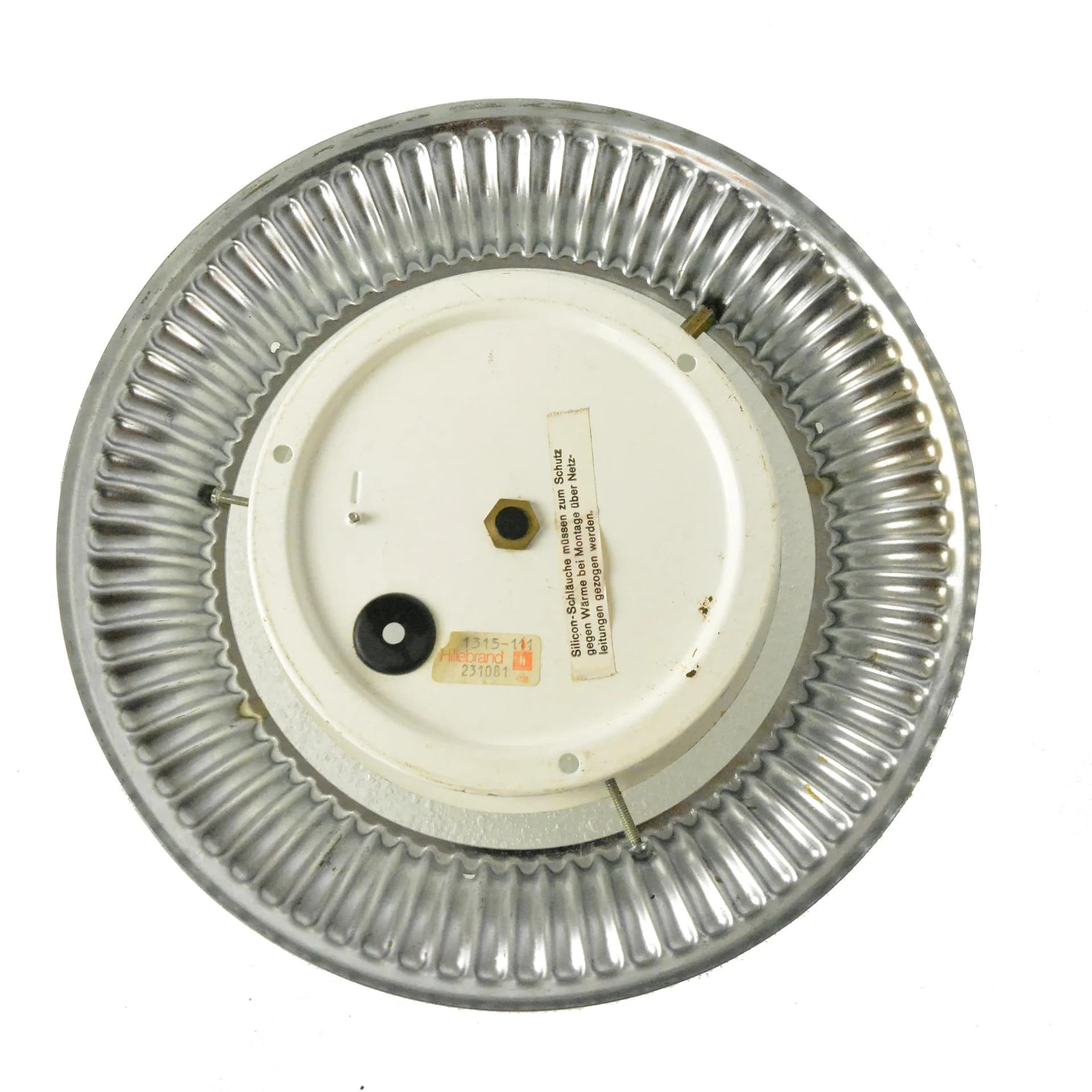 Plafon, transparentny, kryształ, chrom, Hillebrand, Niemcy, lata 70. - 128277