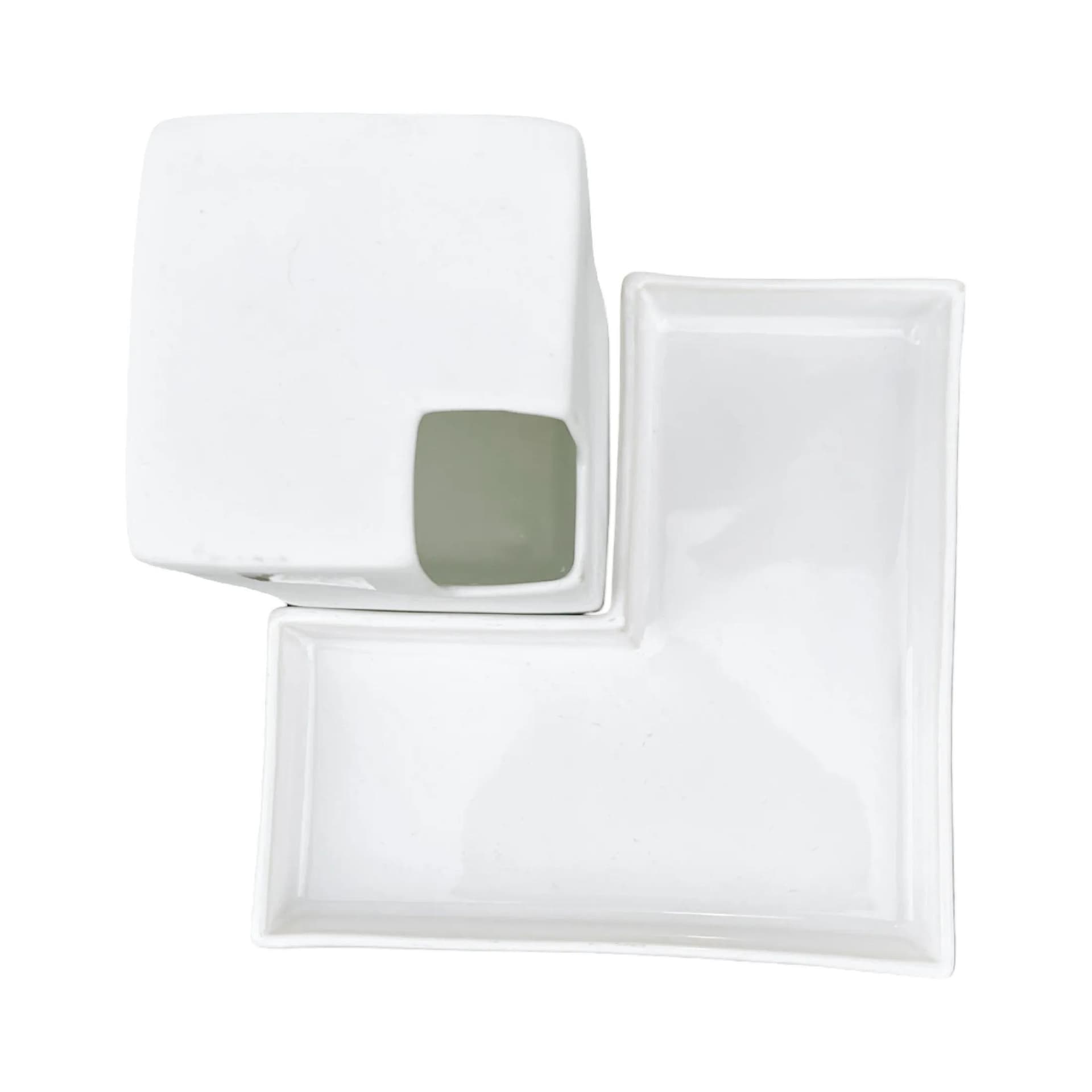 Wazon z podstawką ASA, biały, porcelana, Niemcy, lata 80. - 128249