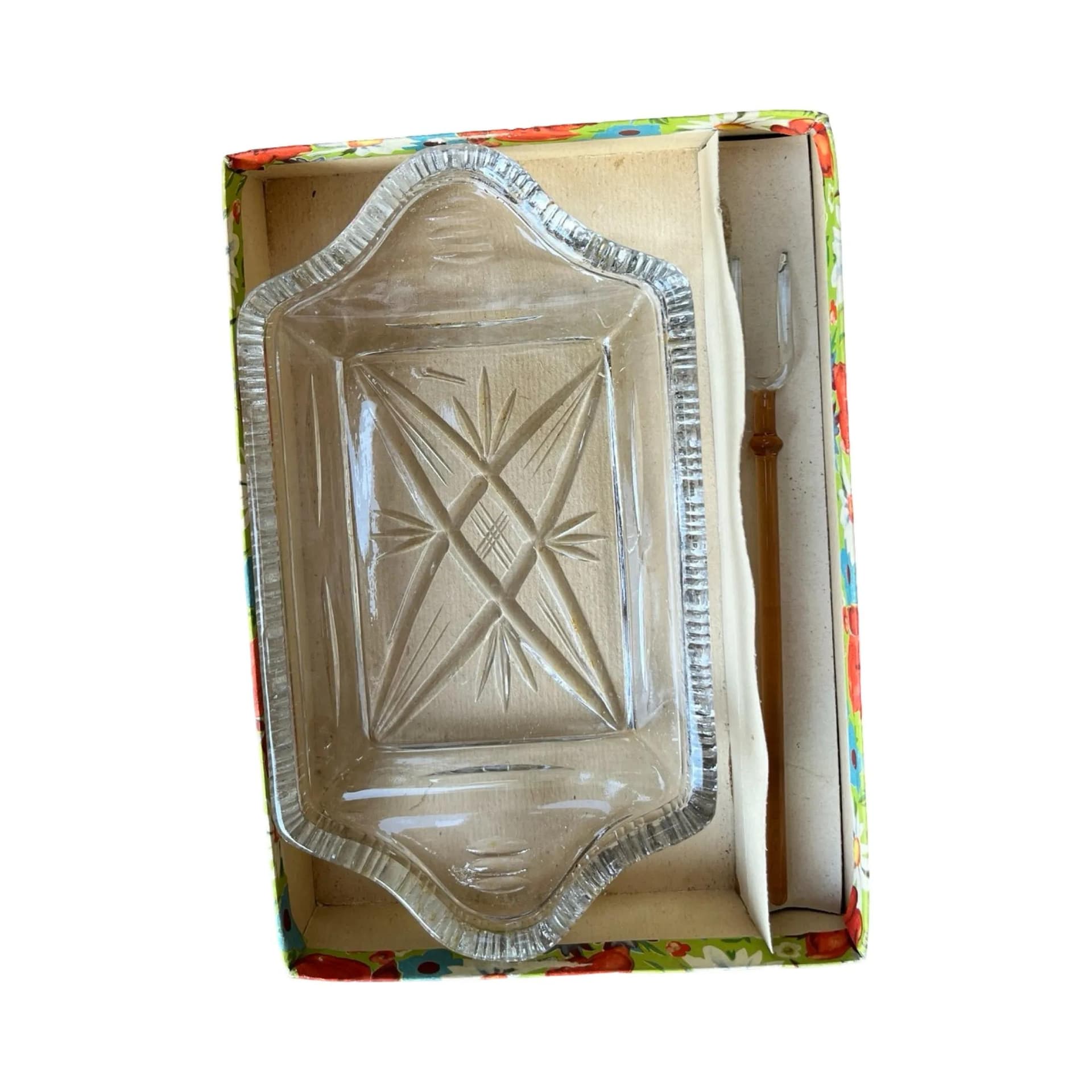 Salaterka Bohemia, kryształ transparentny, Bohemia, Czechosłowacja, lata 60. - 128211