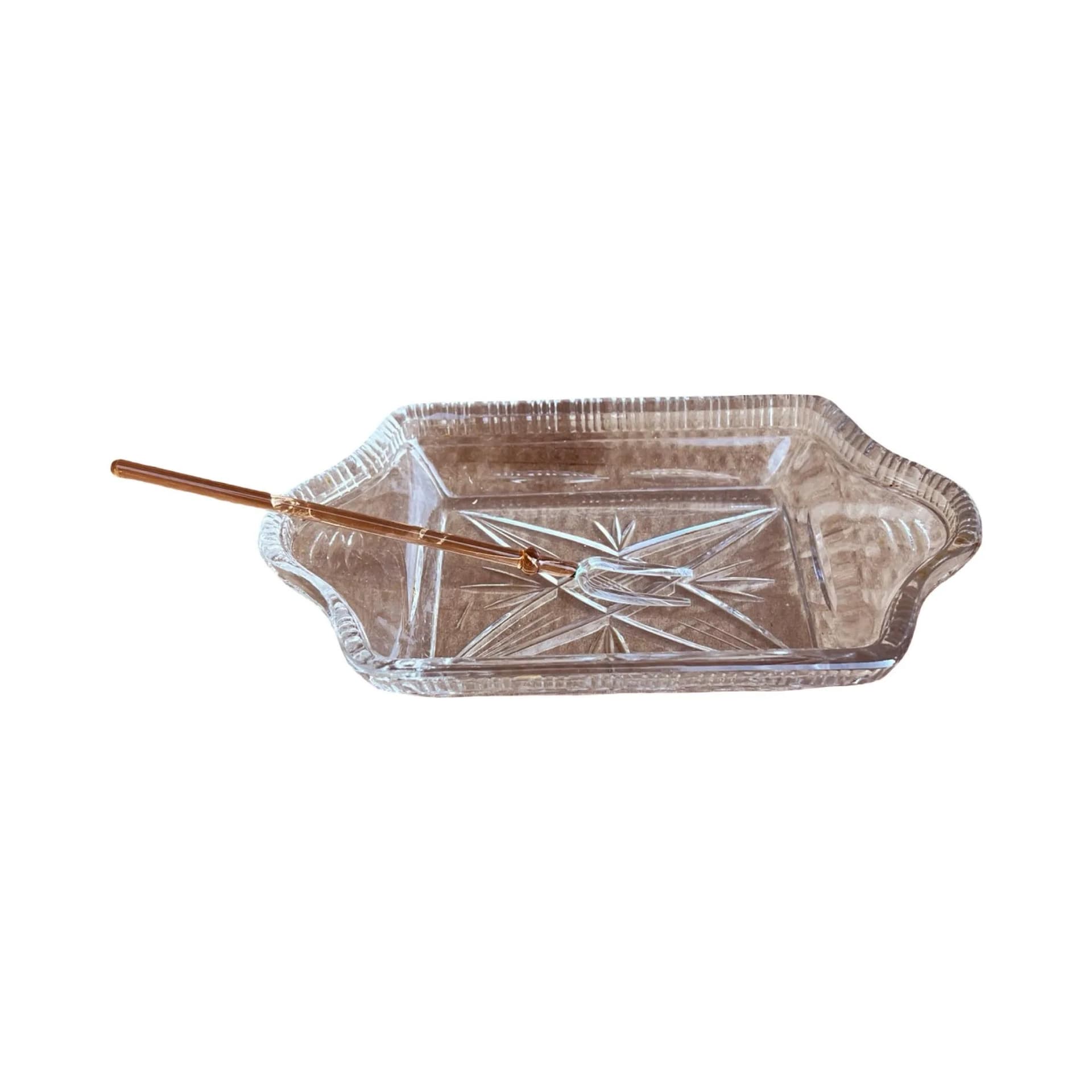 Salaterka Bohemia, kryształ transparentny, Bohemia, Czechosłowacja, lata 60. - 128217