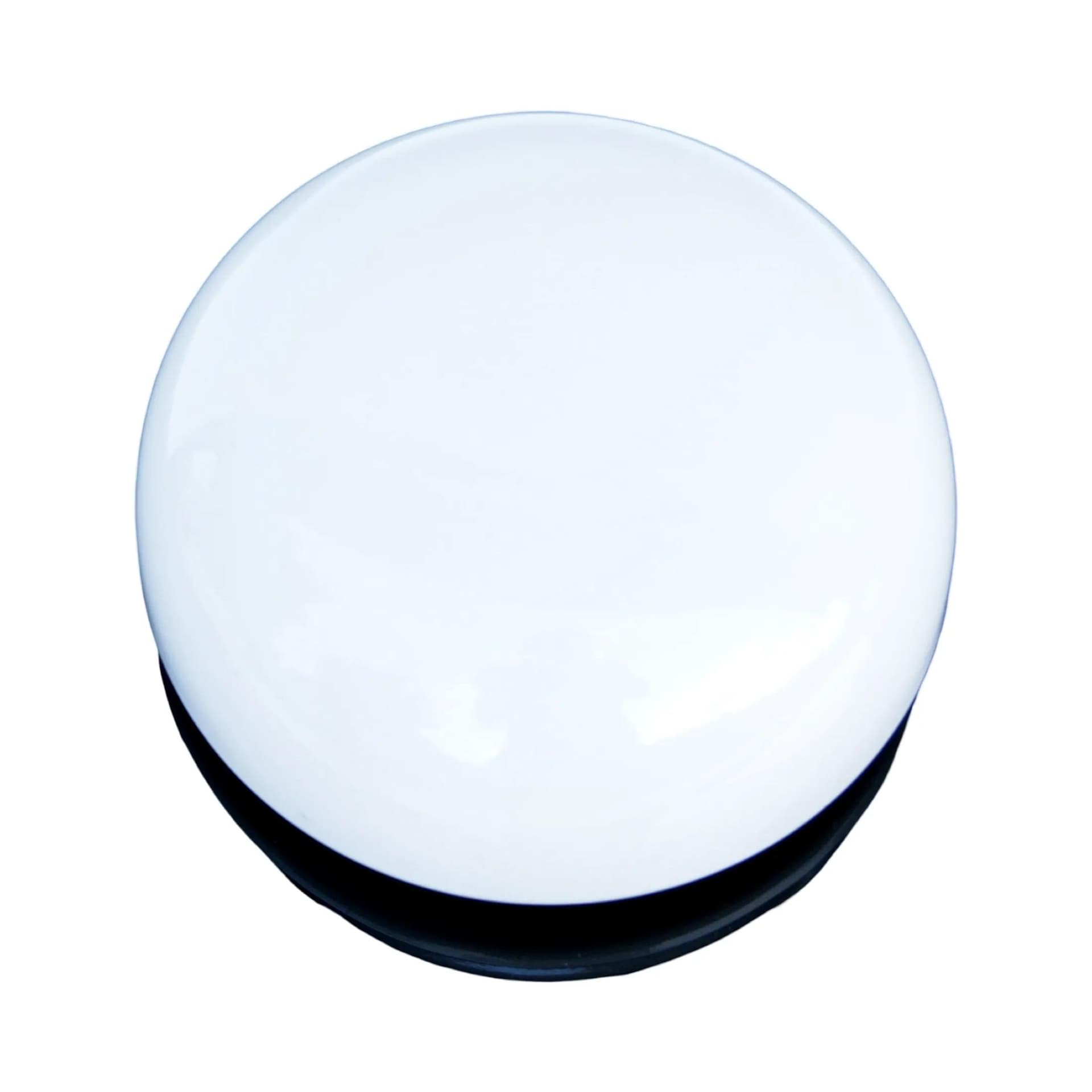 Pair of ceiling lamps OTE-4, white glass, FOTON, Poland, 1980s. - 128173