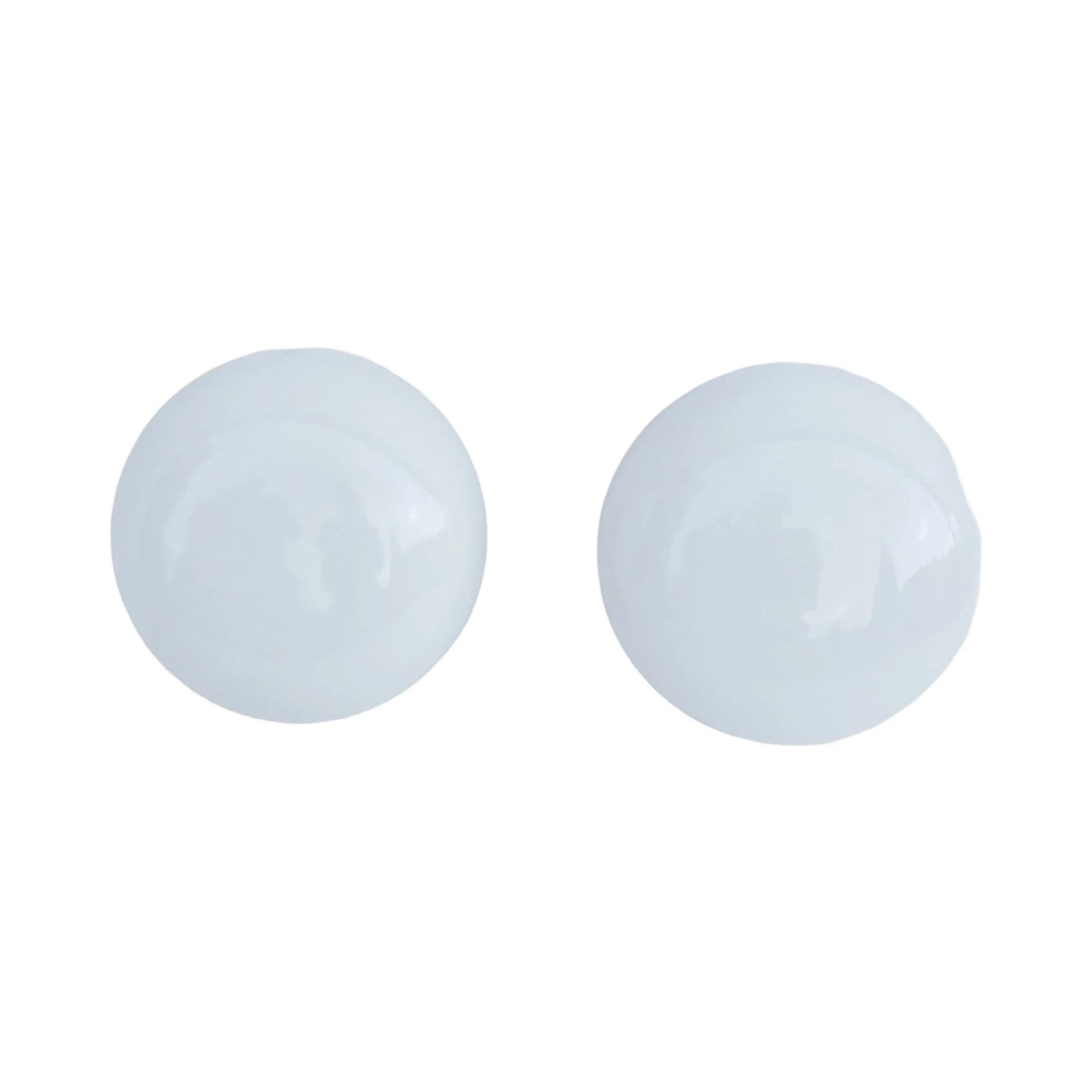 Pair of ceiling lamps OTE-4, white glass, FOTON, Poland, 1980s. - 128171