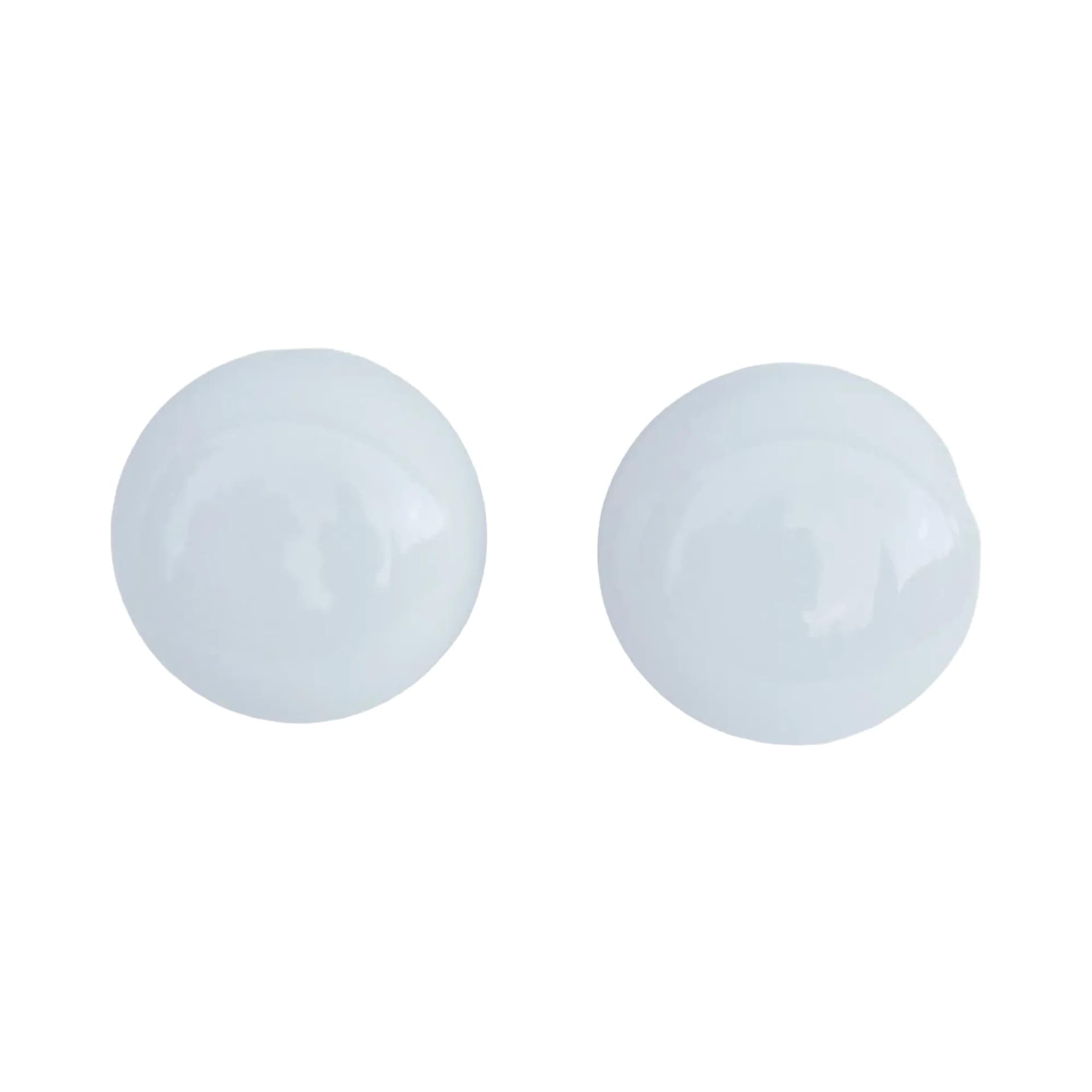 Pair of ceiling lamps OTE-4, white glass, FOTON, Poland, 1980s.