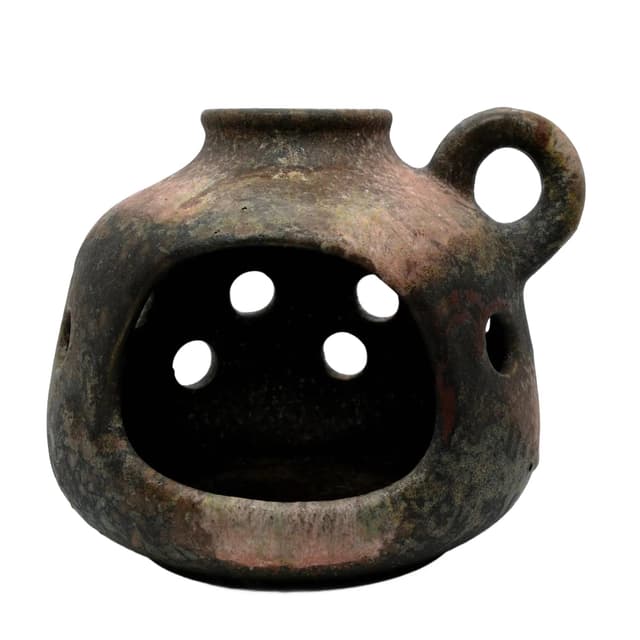 Komin na olejki Sahara, multikolor, ceramika, Ruscha Art Keramik, Niemcy, lata 70. - WYMIARY