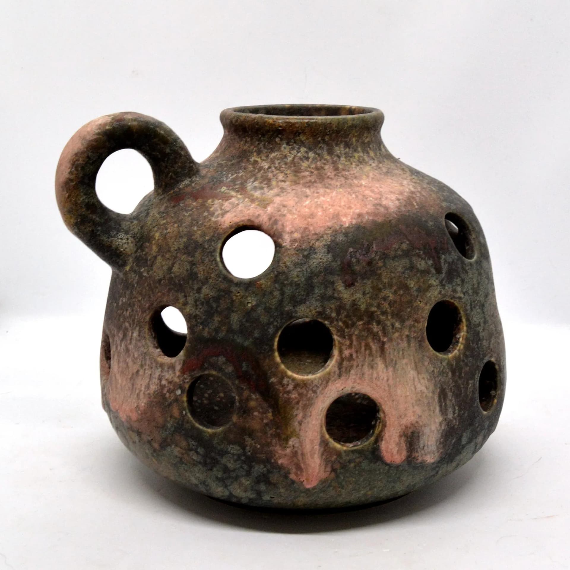 Komin na olejki Sahara, multikolor, ceramika, Ruscha Art Keramik, Niemcy, lata 70. - 128147