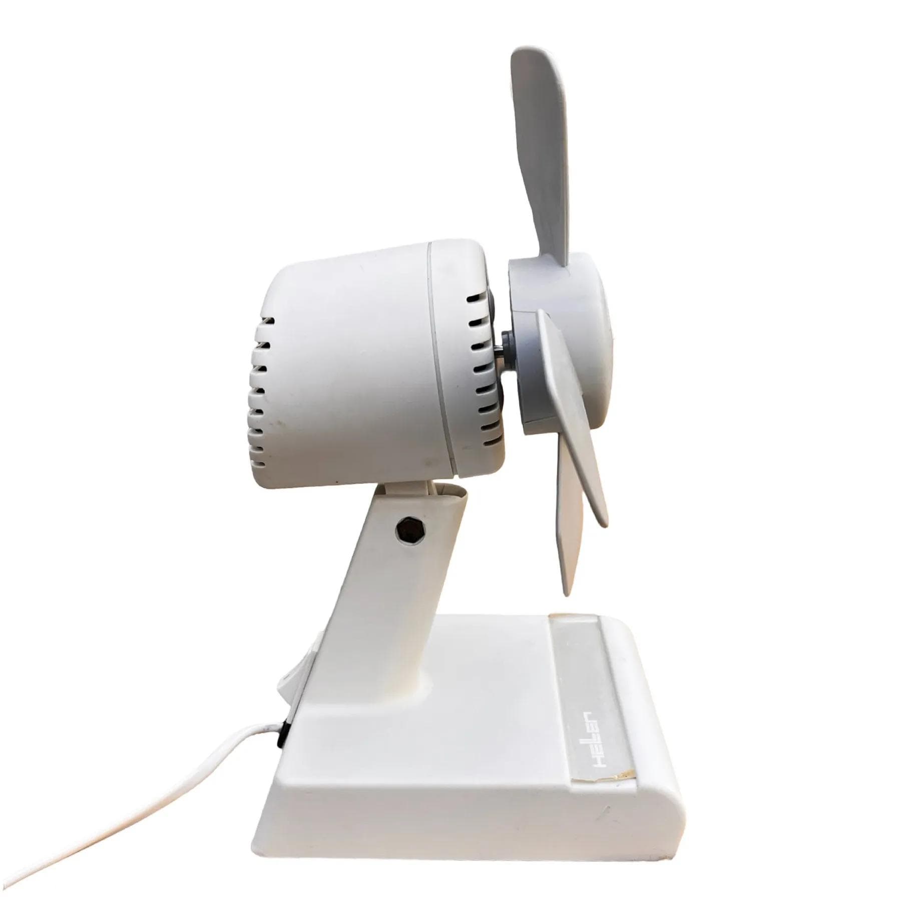 Table fan Heller TV 170, grey plastic, Italy, 1980s. - 128109