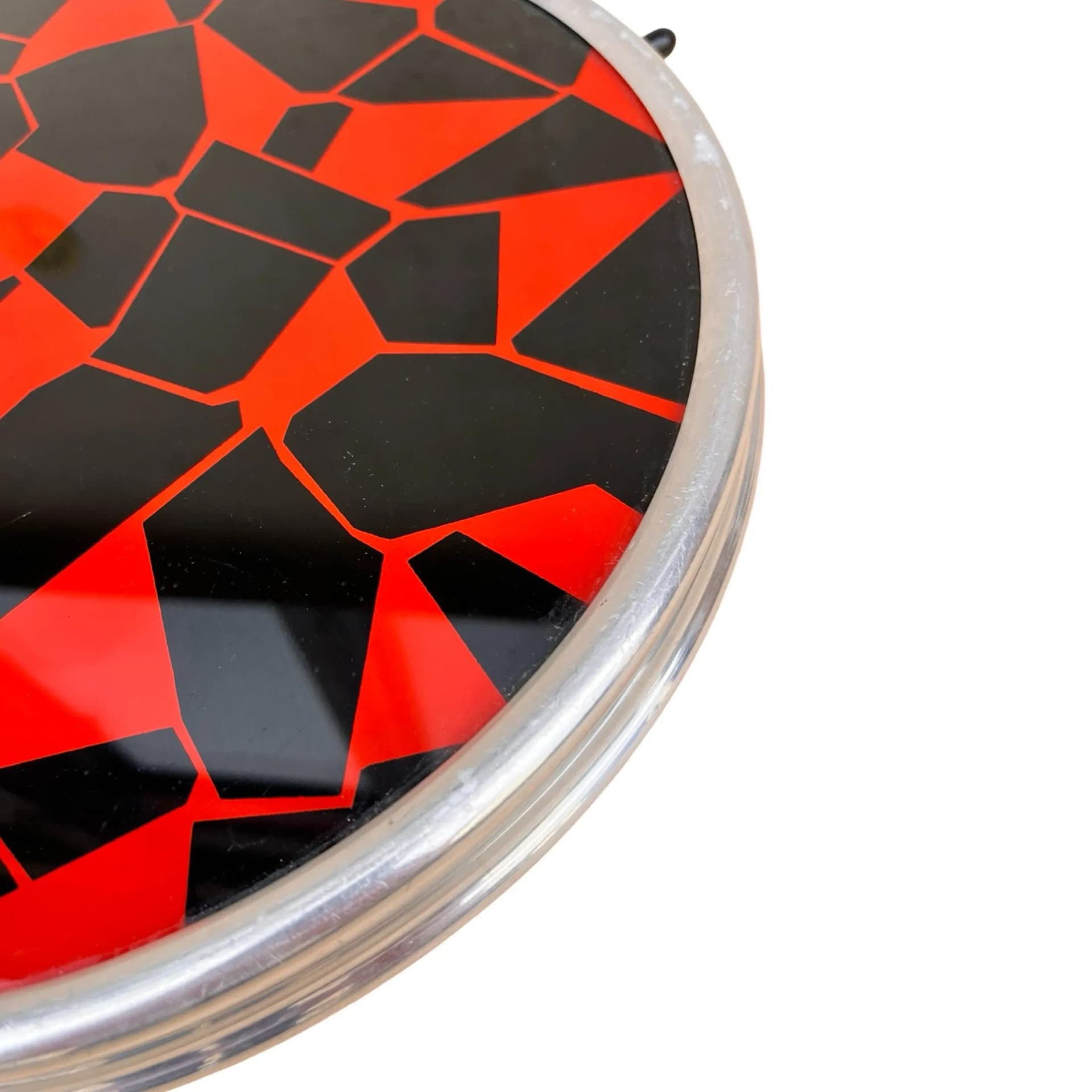 Taca obrotowa New Look, czerwony, metal szkło, Niemcy, lata 60. - 127923