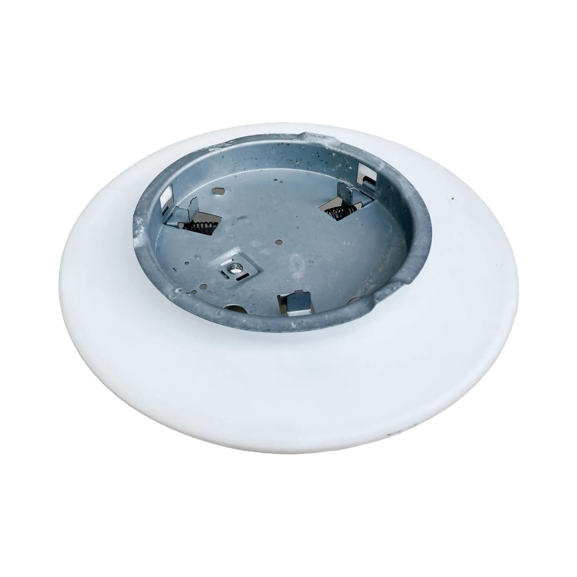 Ceiling light, spherical, white glass, Germany, 1970s. - 127848