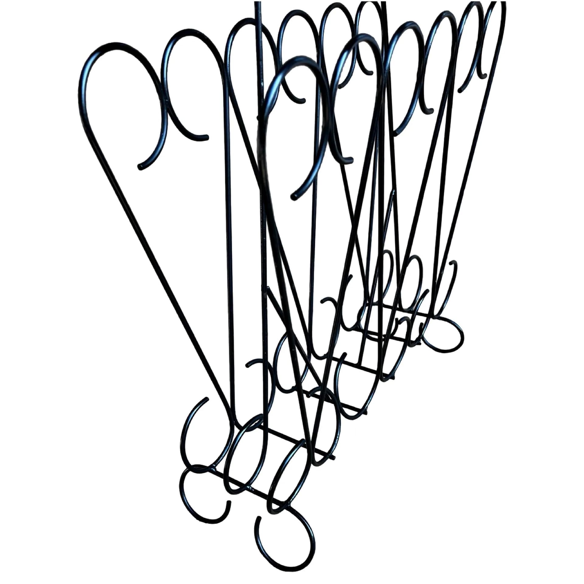 Gazetnik ażurowy, czarny, metal, Belgia, lata 70. - 127831