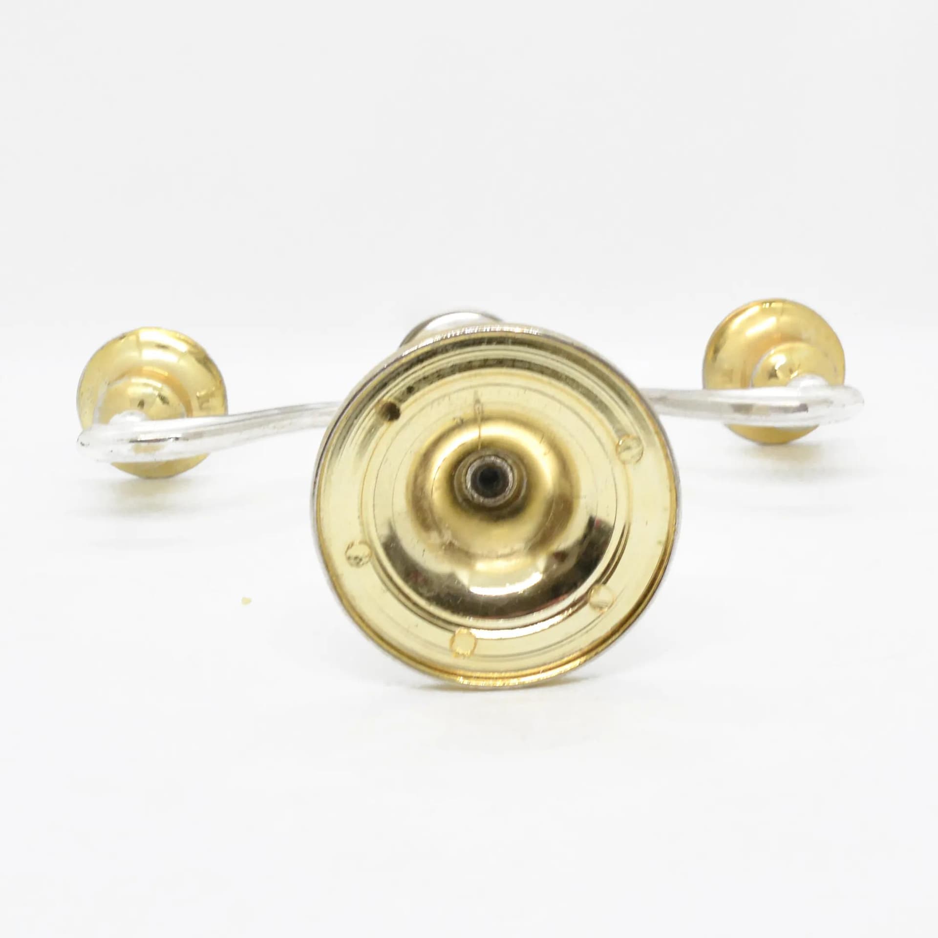 Świecznik trójramienny, srebrny, metal, Francja, lata 40. - 127791