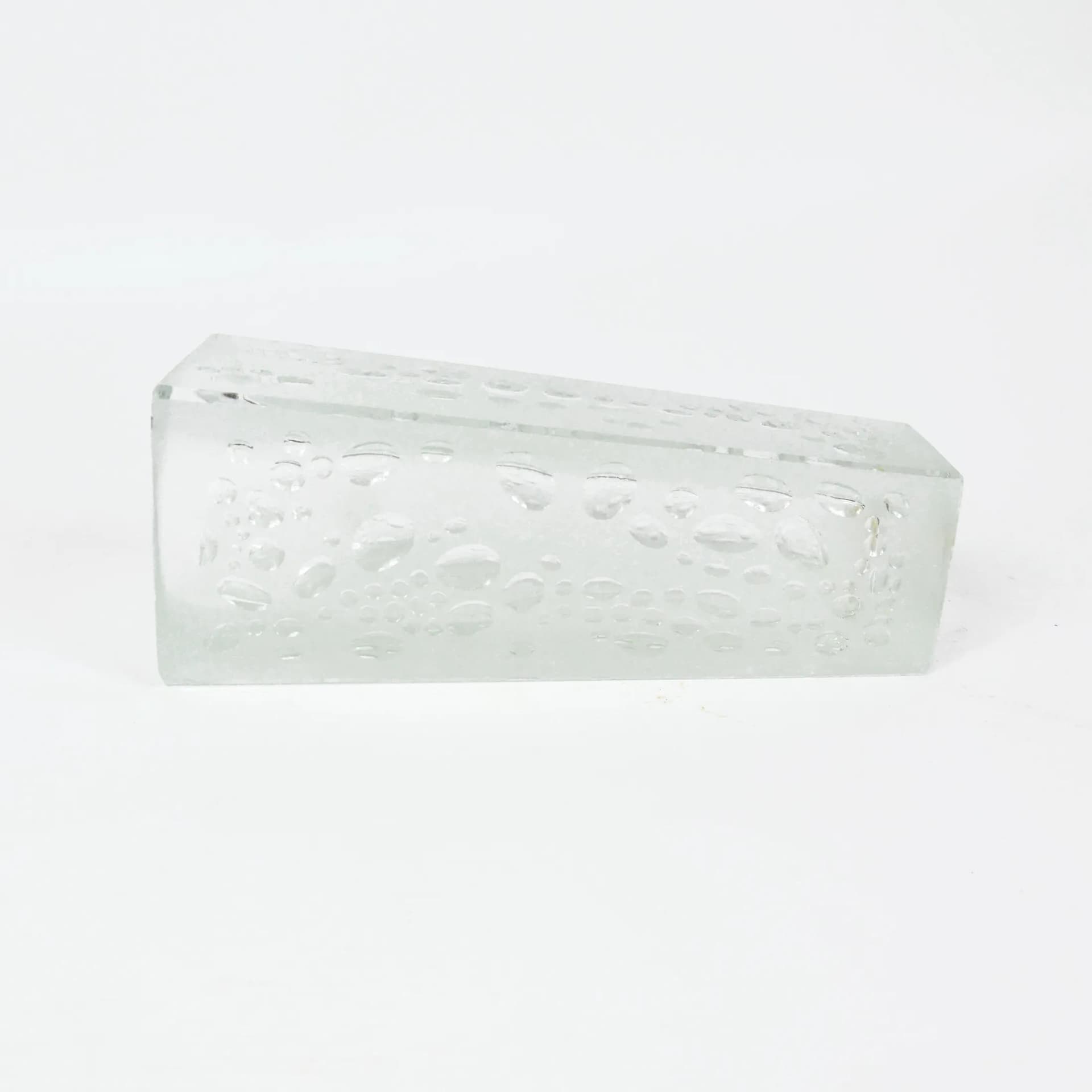 Wazon H23-200, przezroczysty, szkło, HSG Hortensja, Polska, lata 70. - 127725