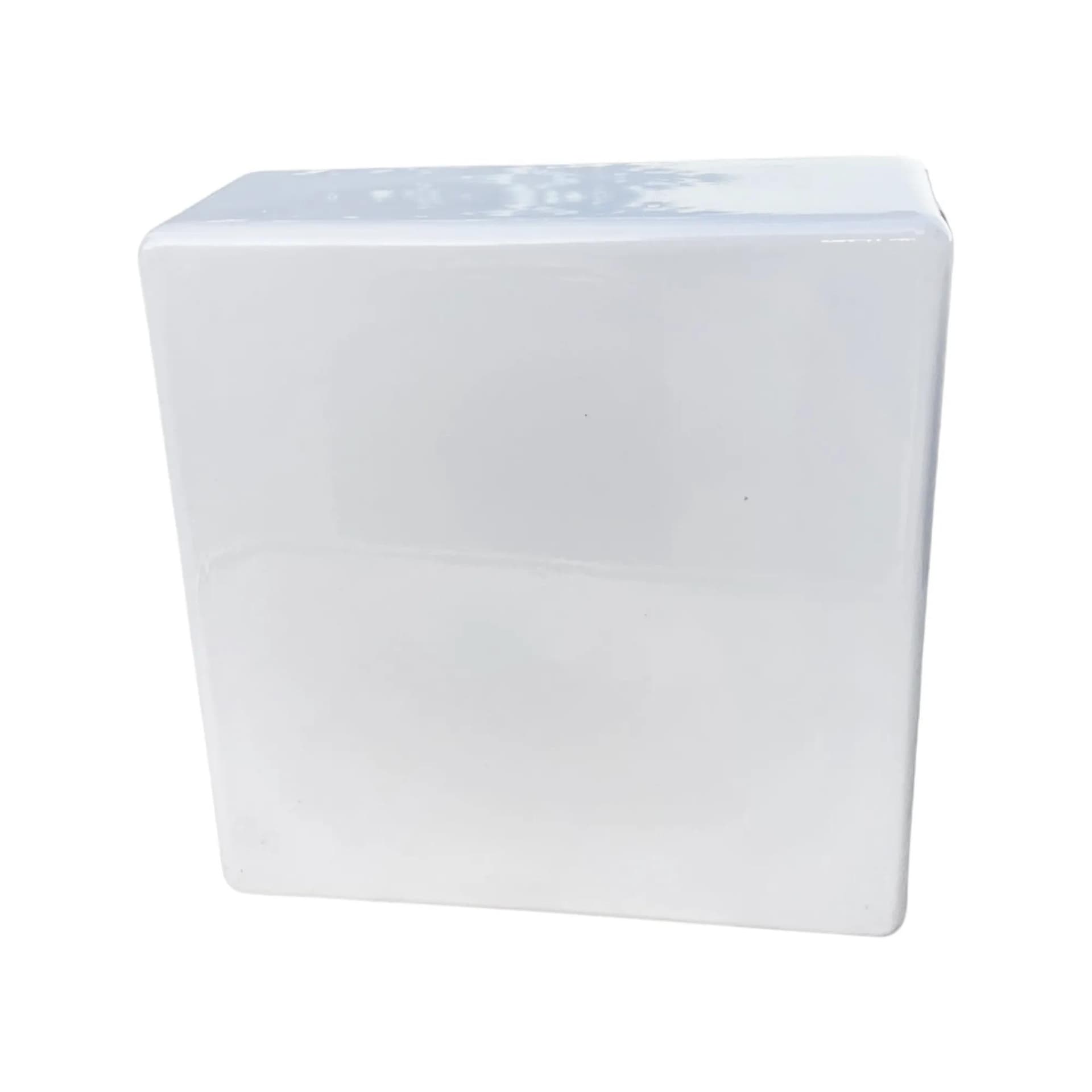 Plafon, biały, szkło, RZB Bamberg, Niemcy, lata 70. - 127708