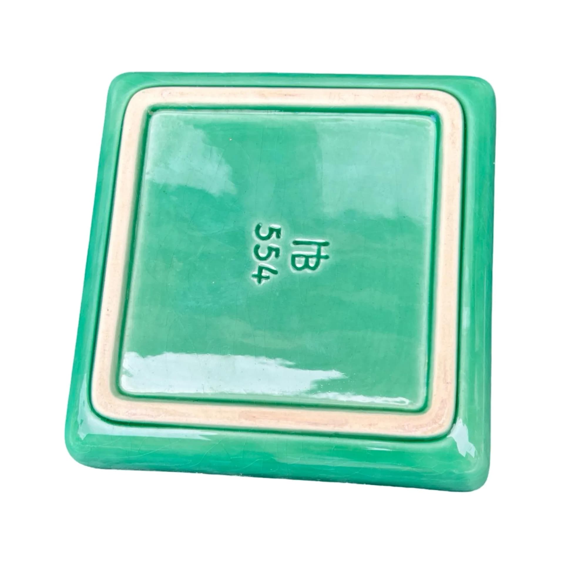 Miseczka HB554, turkus, ceramika, proj. H. Bollhagen, Niemcy, lata 60. - 127604