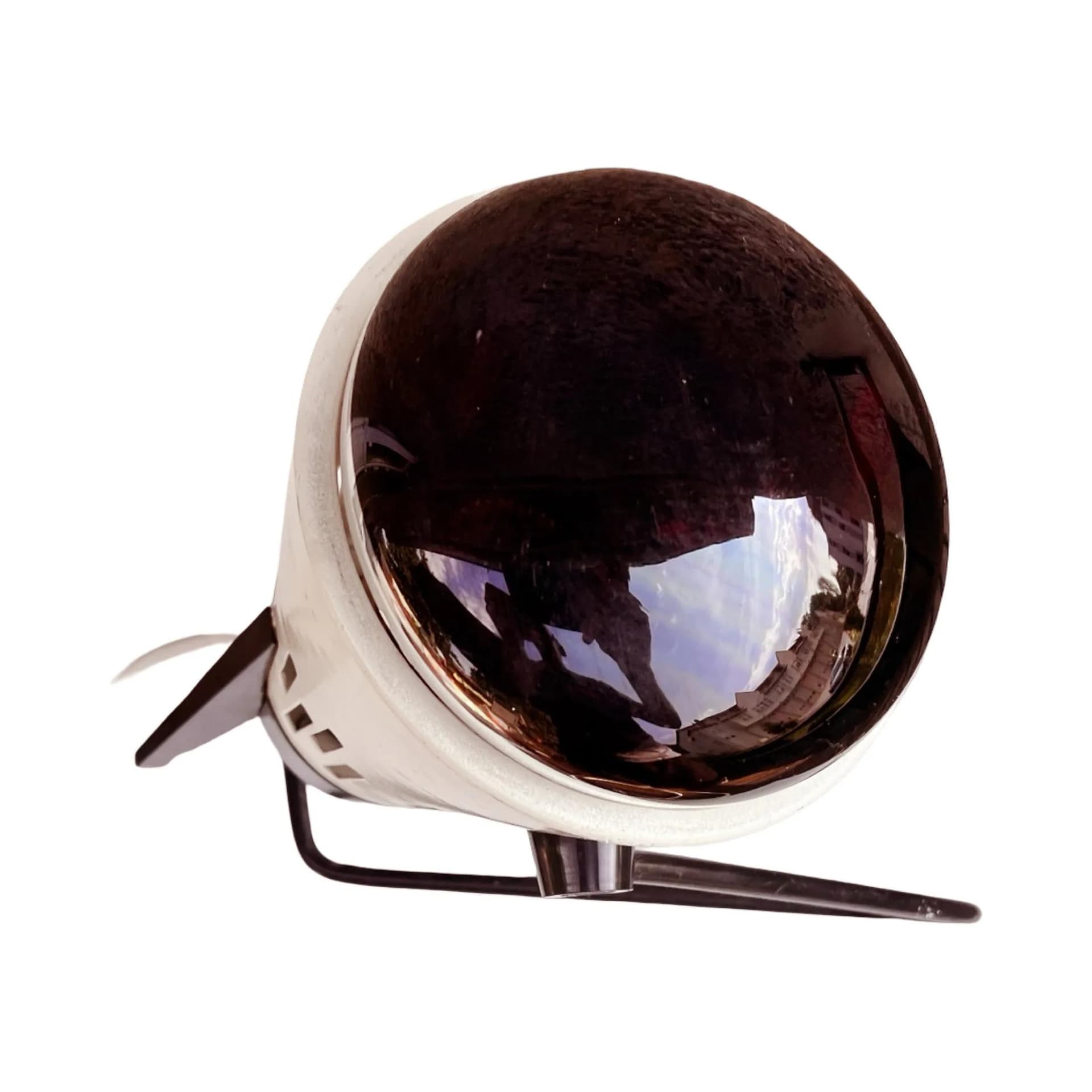 Lampa Space Age, biały, metal bakelit porcelana, Niemcy, lata 60. - 127559