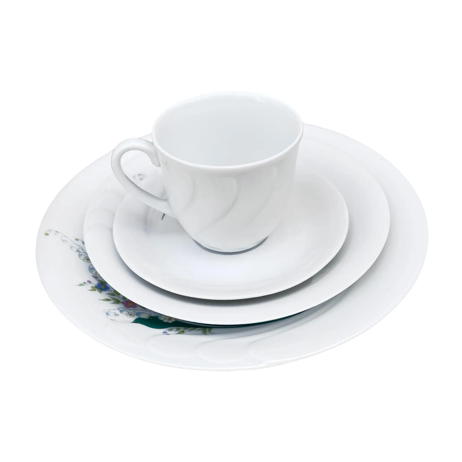 Breakfast set Wawel, white porcelain, Poland, 1980s - 127555