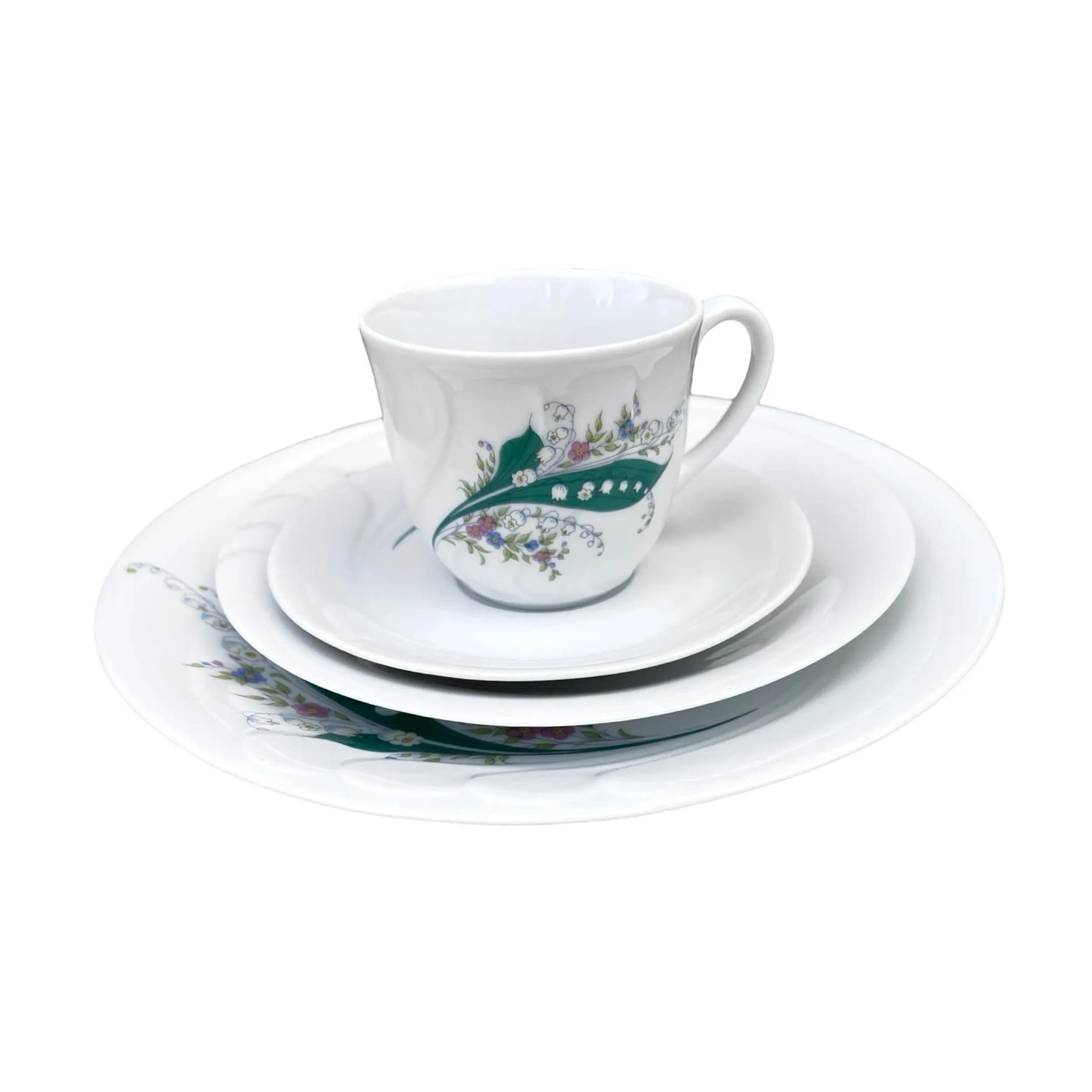 Breakfast set Wawel, white porcelain, Poland, 1980s - 127553