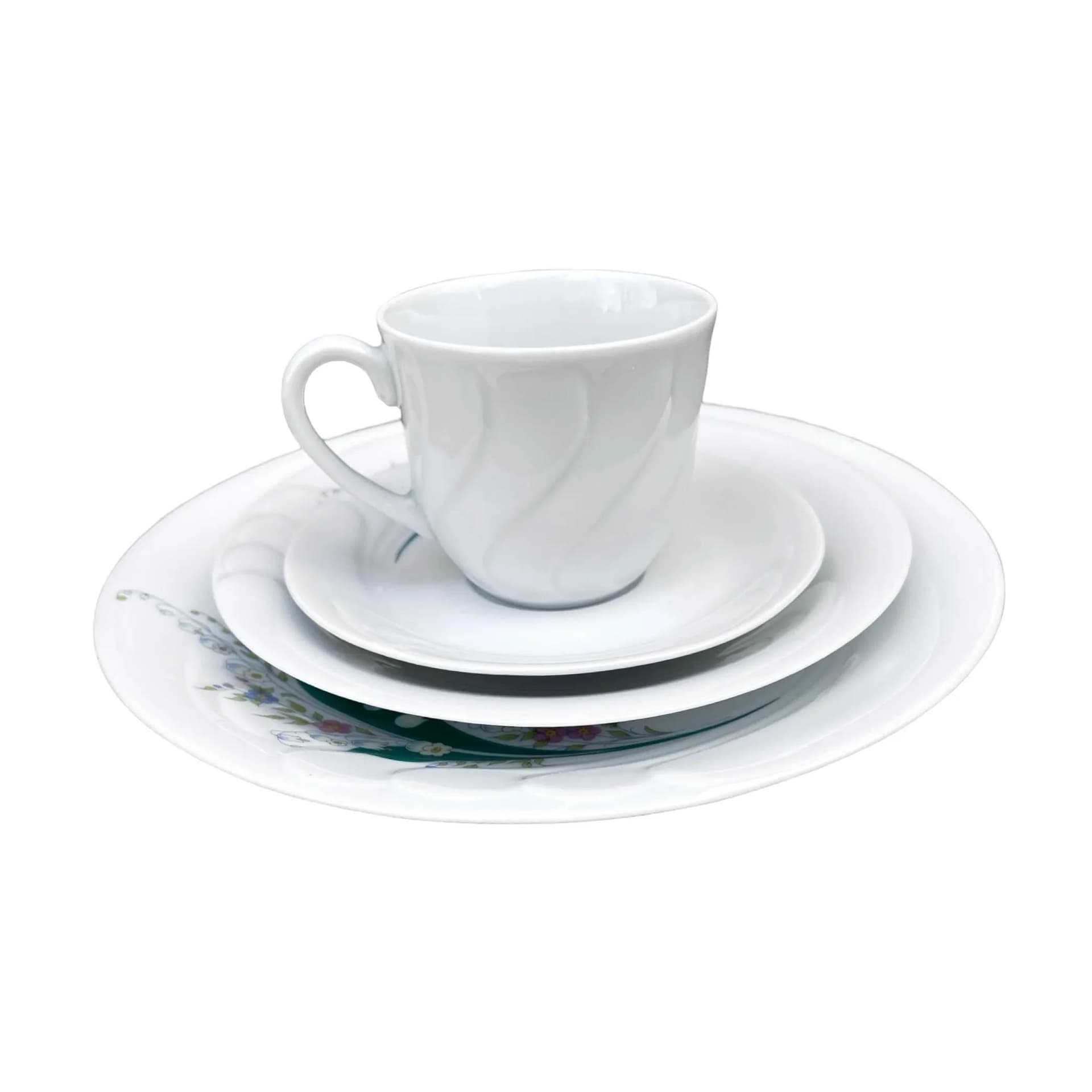 Breakfast set Wawel, white porcelain, Poland, 1980s - 127554