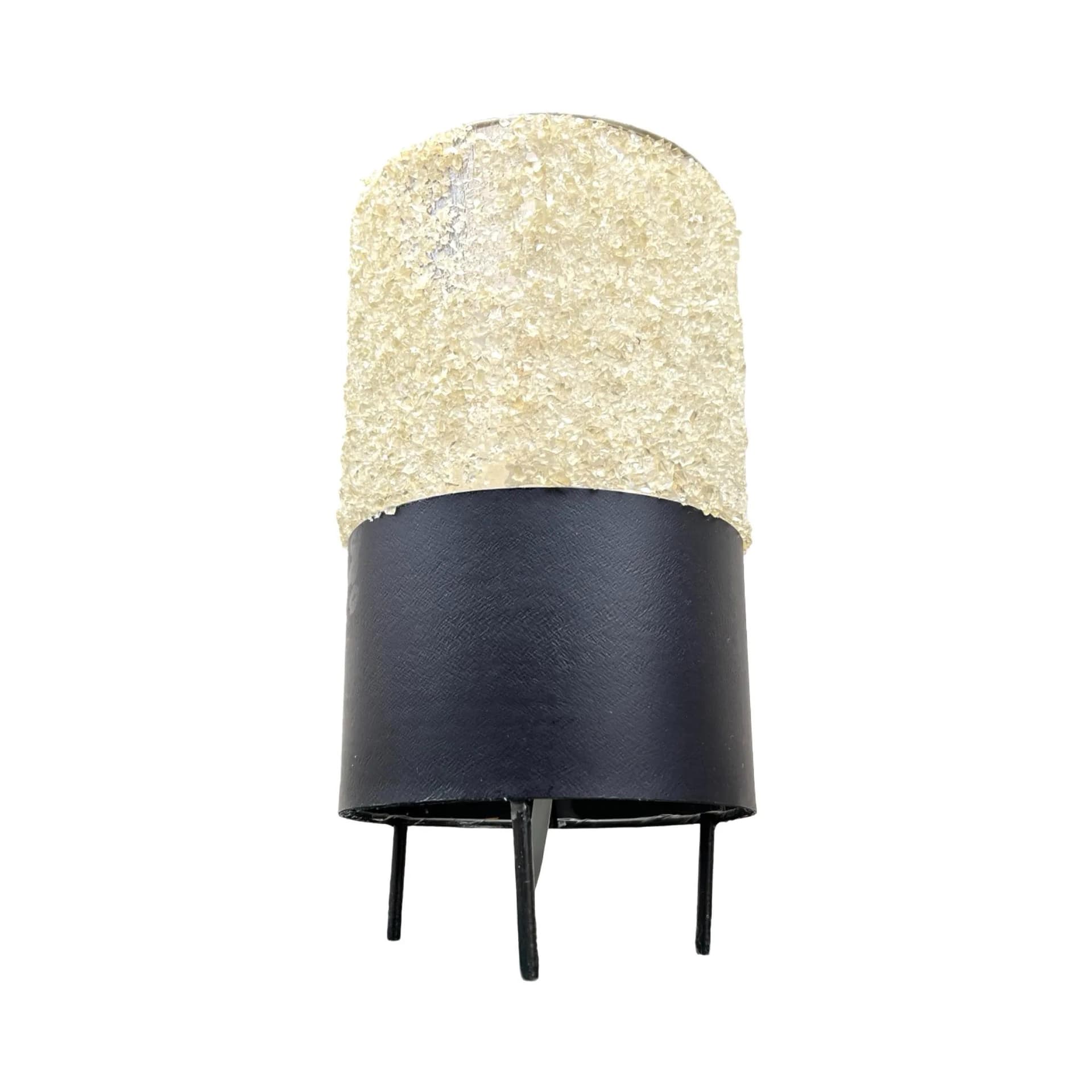 Lampa stołowa modernistyczna, beżowy plastik, AKA Leuchten, Niemcy, lata 70. - 127502