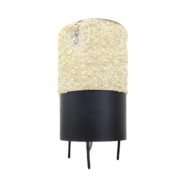 Lampa stołowa modernistyczna, beżowy plastik, AKA Leuchten, Niemcy, lata 70. - WYMIARY