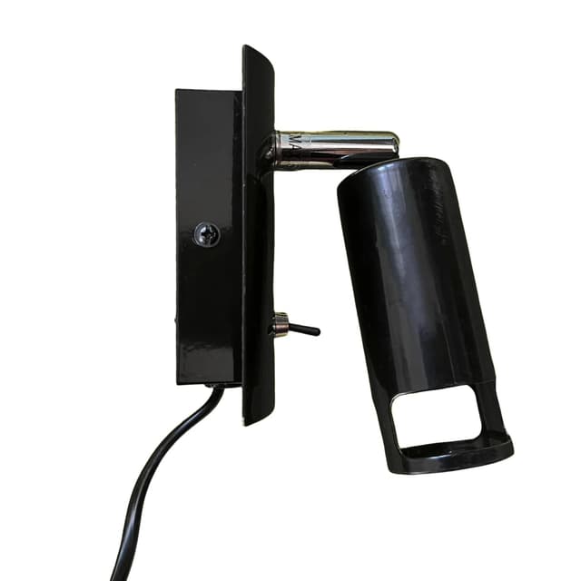 Kinkiet 7385, czarny, metal chromowany, Nordlux, Niemcy, lata 80. - WYMIARY