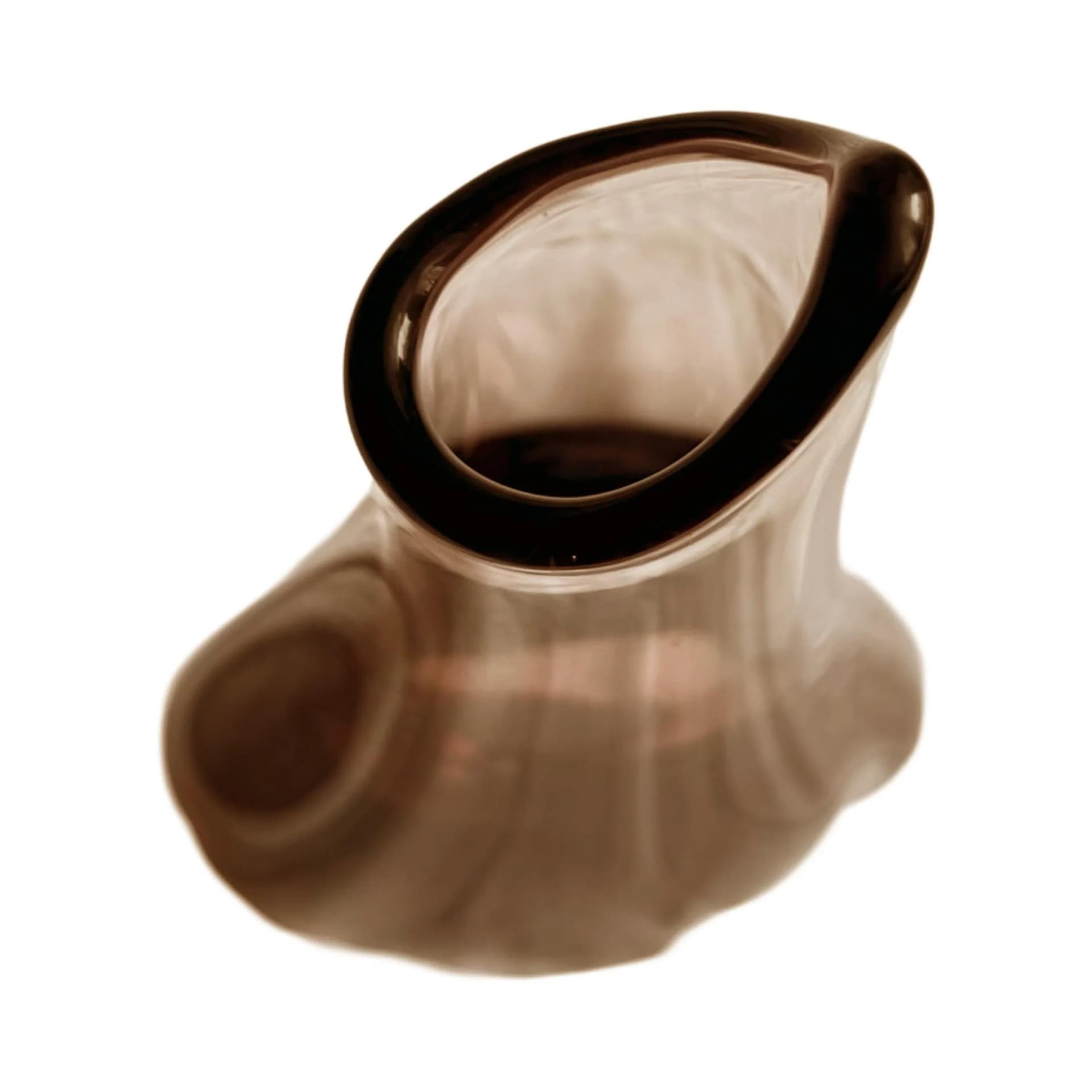 Wazon, szkło różowy, proj. M. Klinger, Železny Brod Sklo, Czechosłowacja, lata 60. - 127346