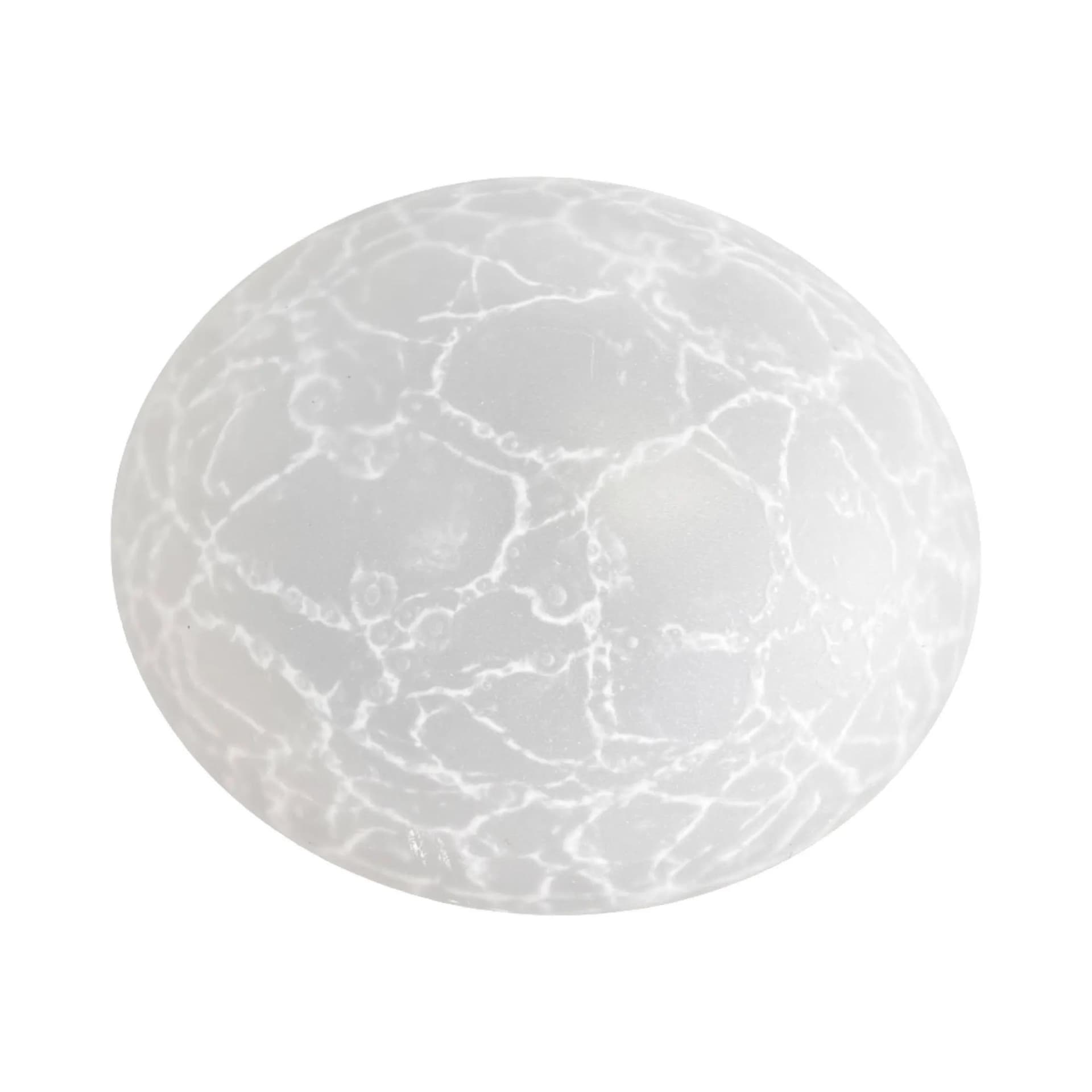 Lampa sufitowa modernistyczna, biały, szkło craquelé, metal, VEB Narva / Leuchtenbau Leipzig, NRD, lata 70. - 127327