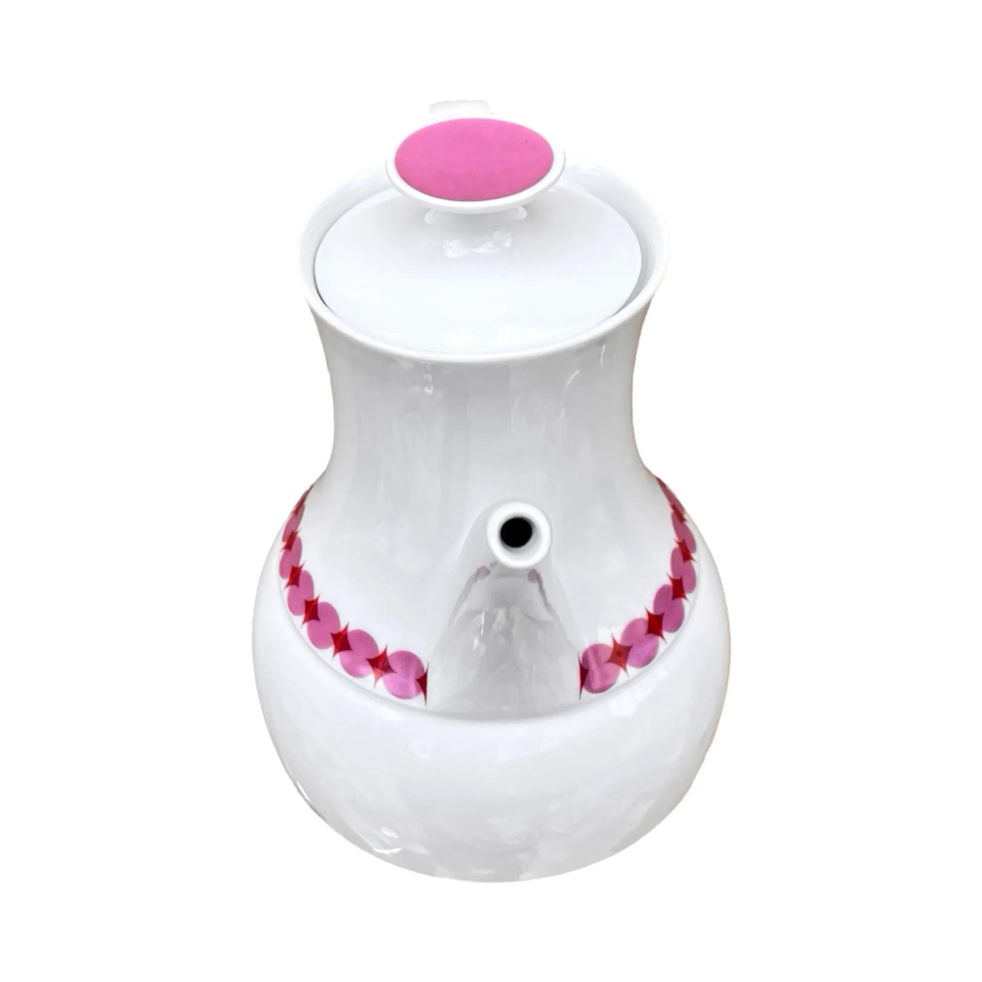 Coffee service Rotunda, white pink porcelain, by T. Wirkkala, Germany, 1960s. - 127302