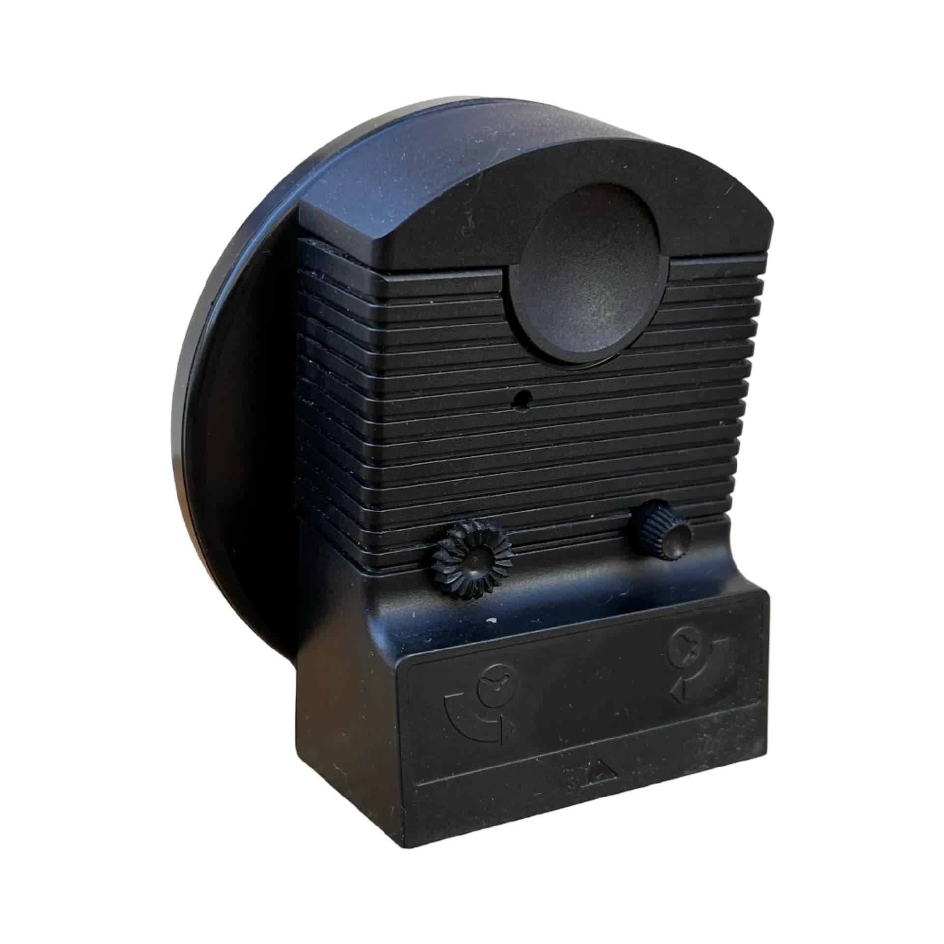 Budzik elektryczny Balance, czarny, plastik, Niemcy, lata 80. - 127298