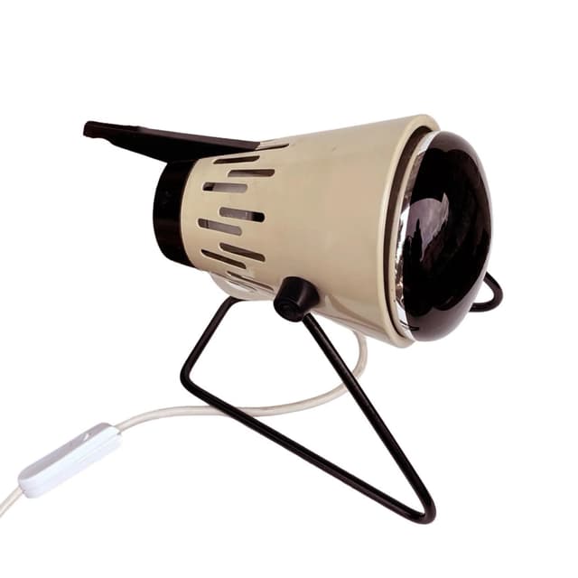 Lampa stołowa Space Age, biały, metal bakelit, Niemcy, lata 60. - WYMIARY