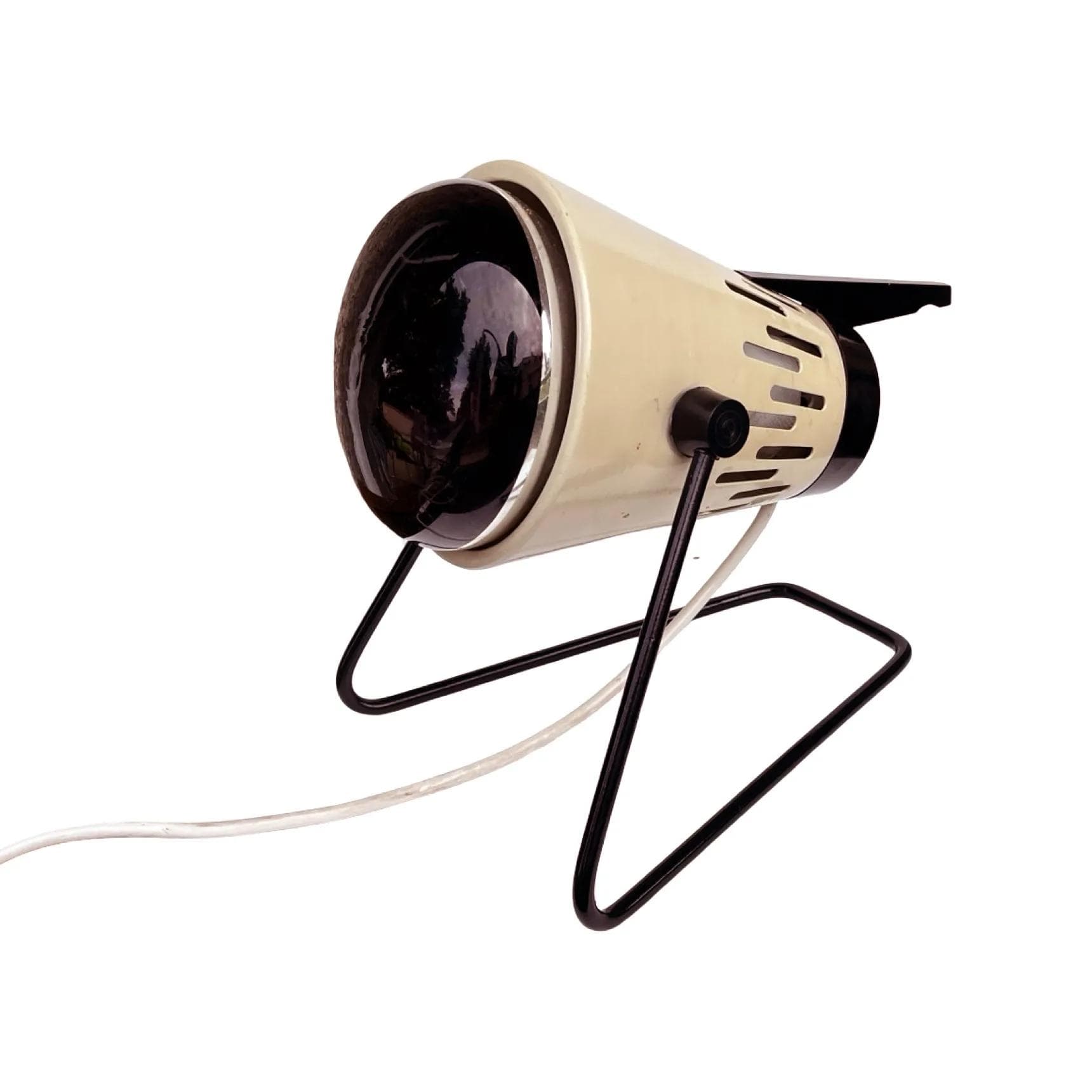 Lampa stołowa Space Age, biały, metal bakelit, Niemcy, lata 60. - 127211