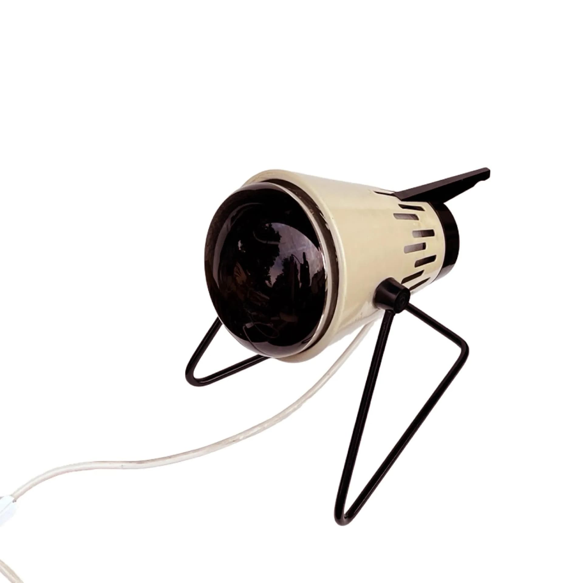 Lampa stołowa Space Age, biały, metal bakelit, Niemcy, lata 60. - 127210