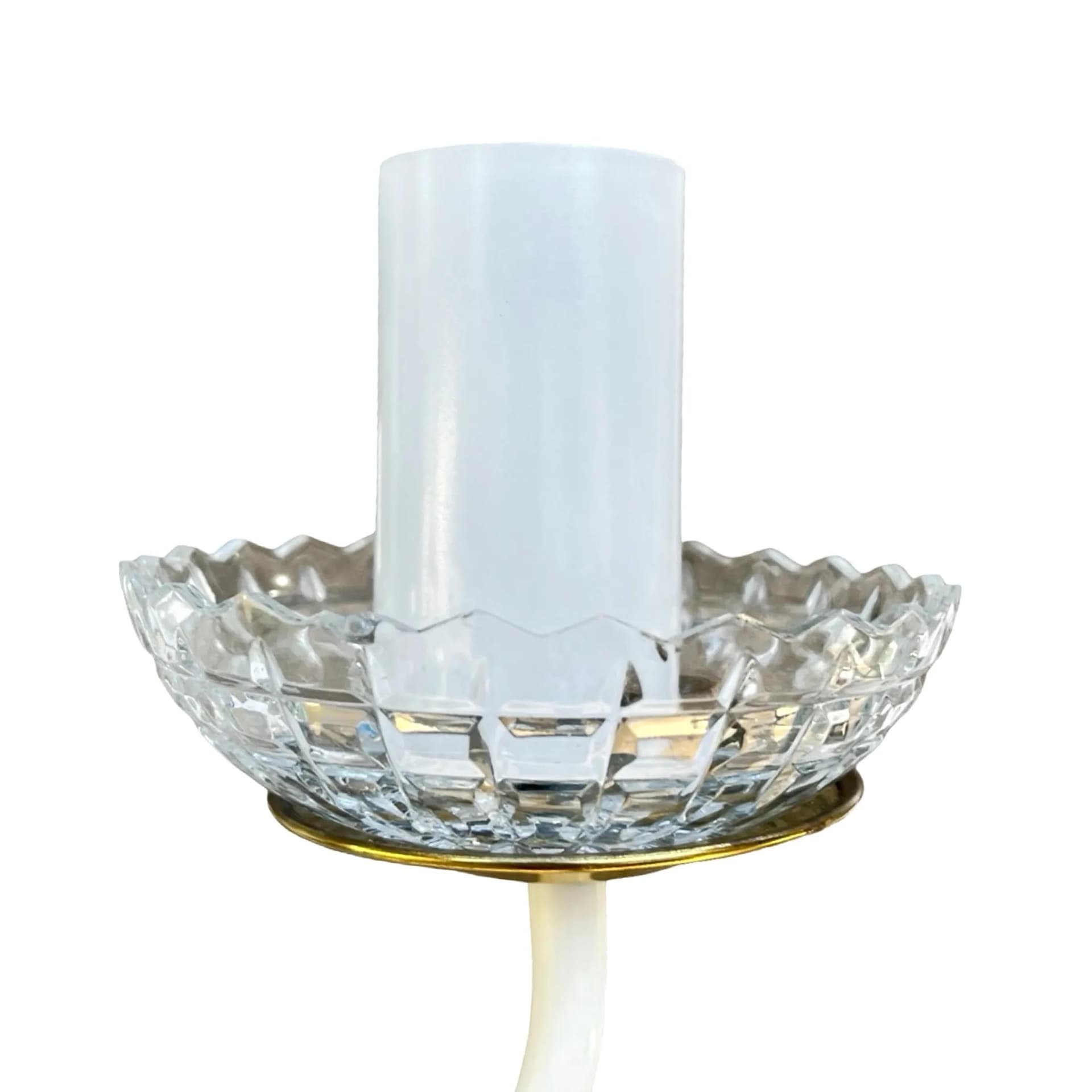 Chandelier Hollywood Regency, golden, metal glass, AKA Leuchten, Germany, 1970s. - 127191