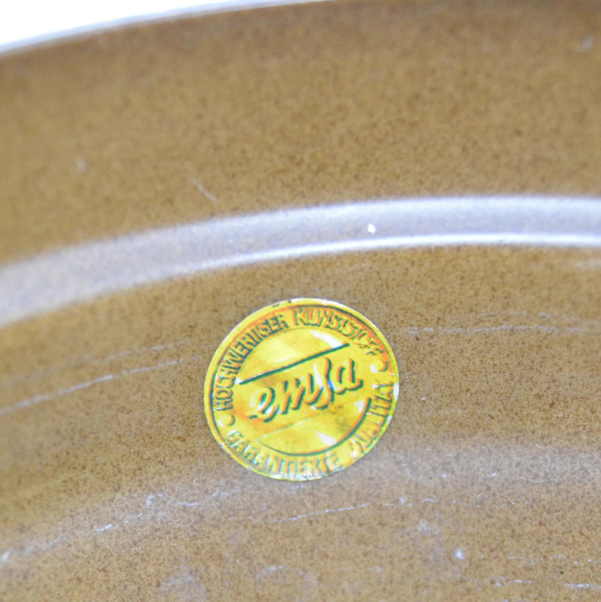 Planter, brown plastic, Emsa, Germany, 1970s. - 127178